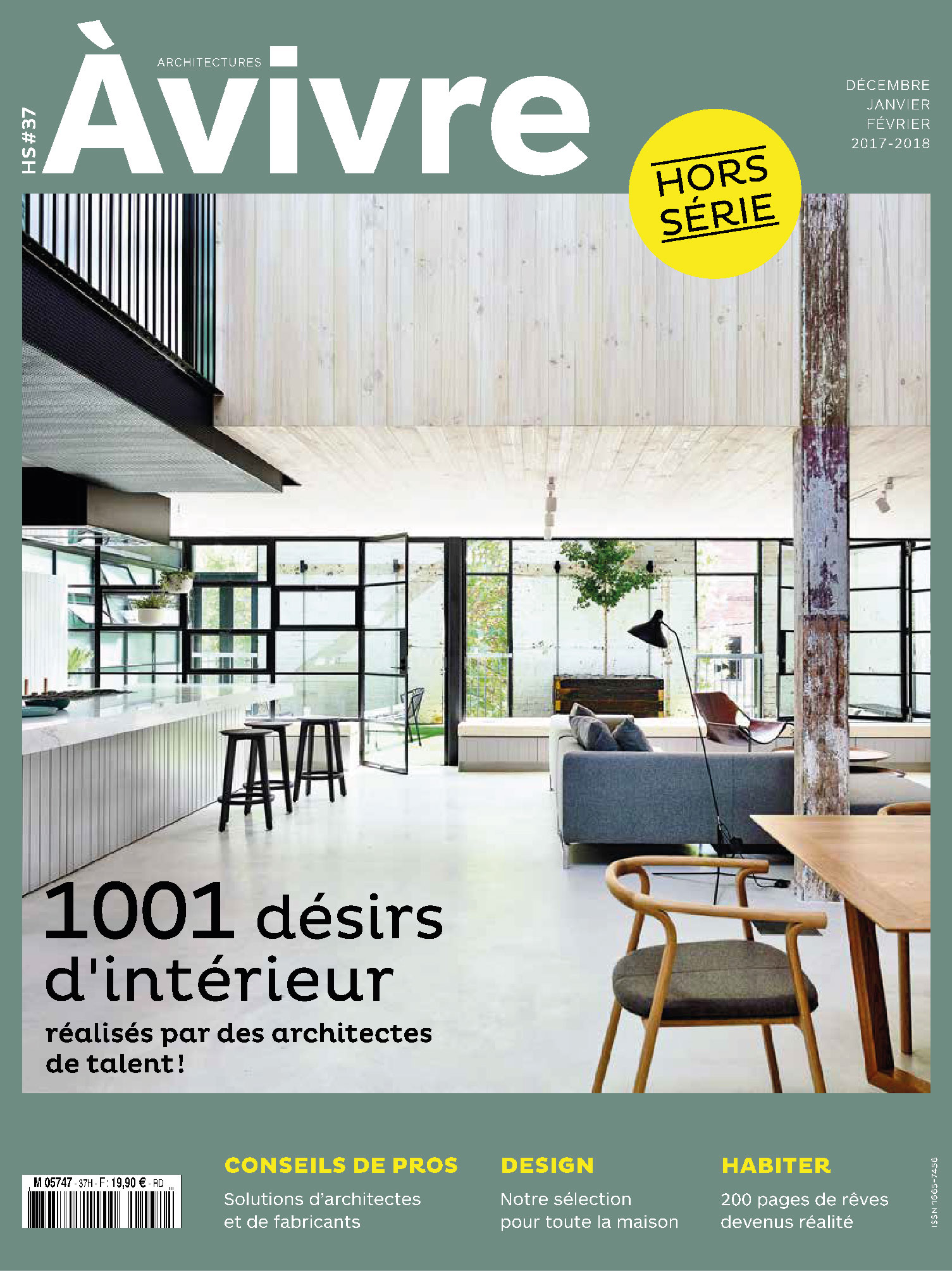 cover of the magazine à vivre december 2017