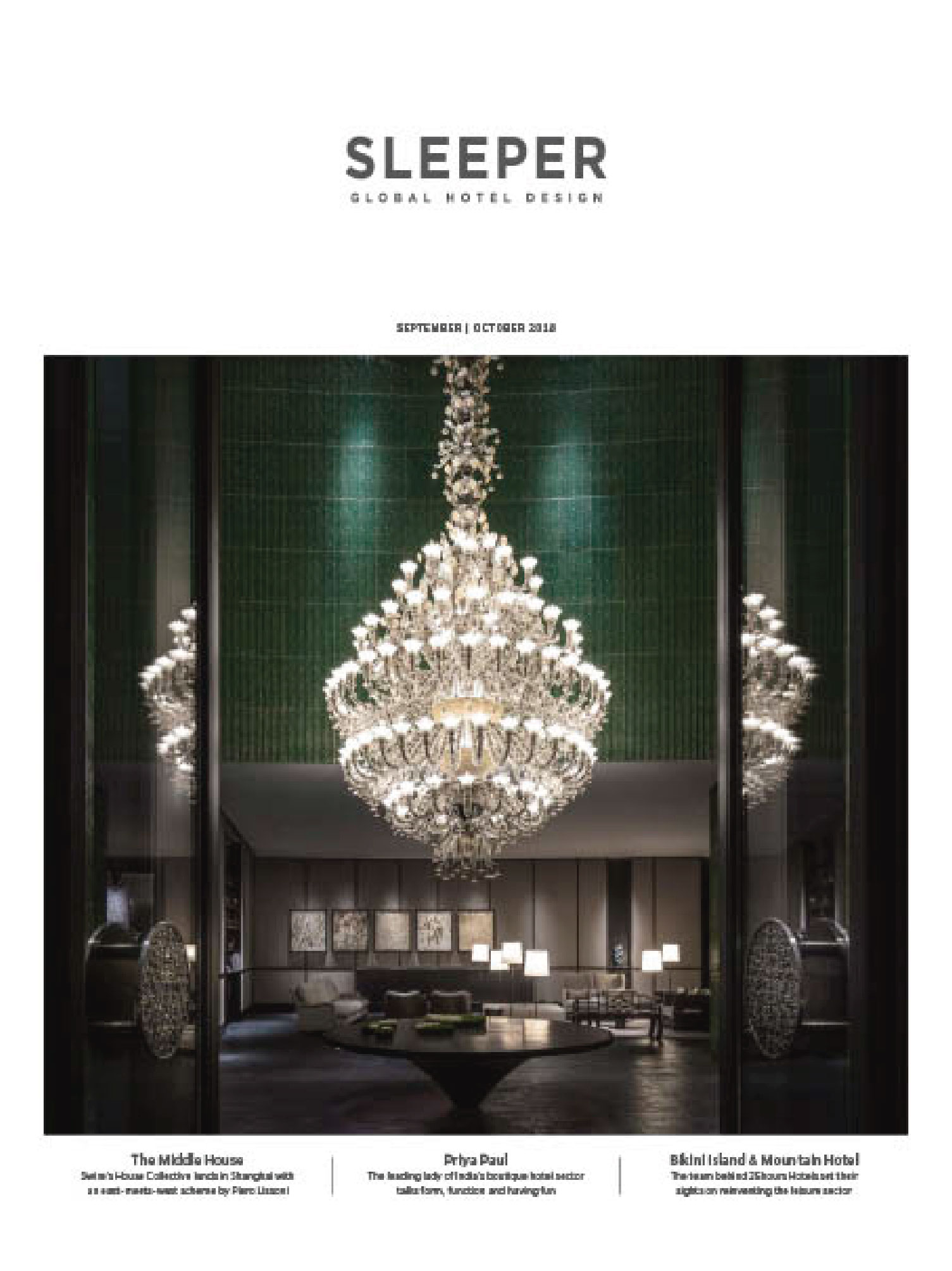 cover of the magazine sleeper september 2018