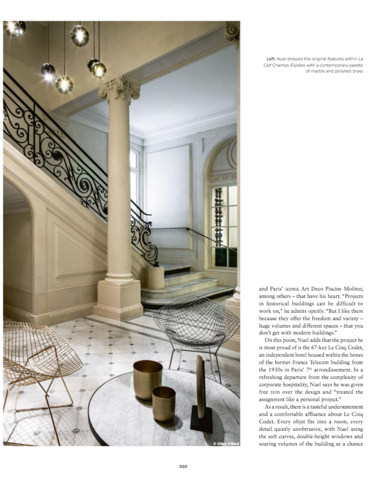 article on jean-philippe nuel in sleeper magazine and his interior design studio