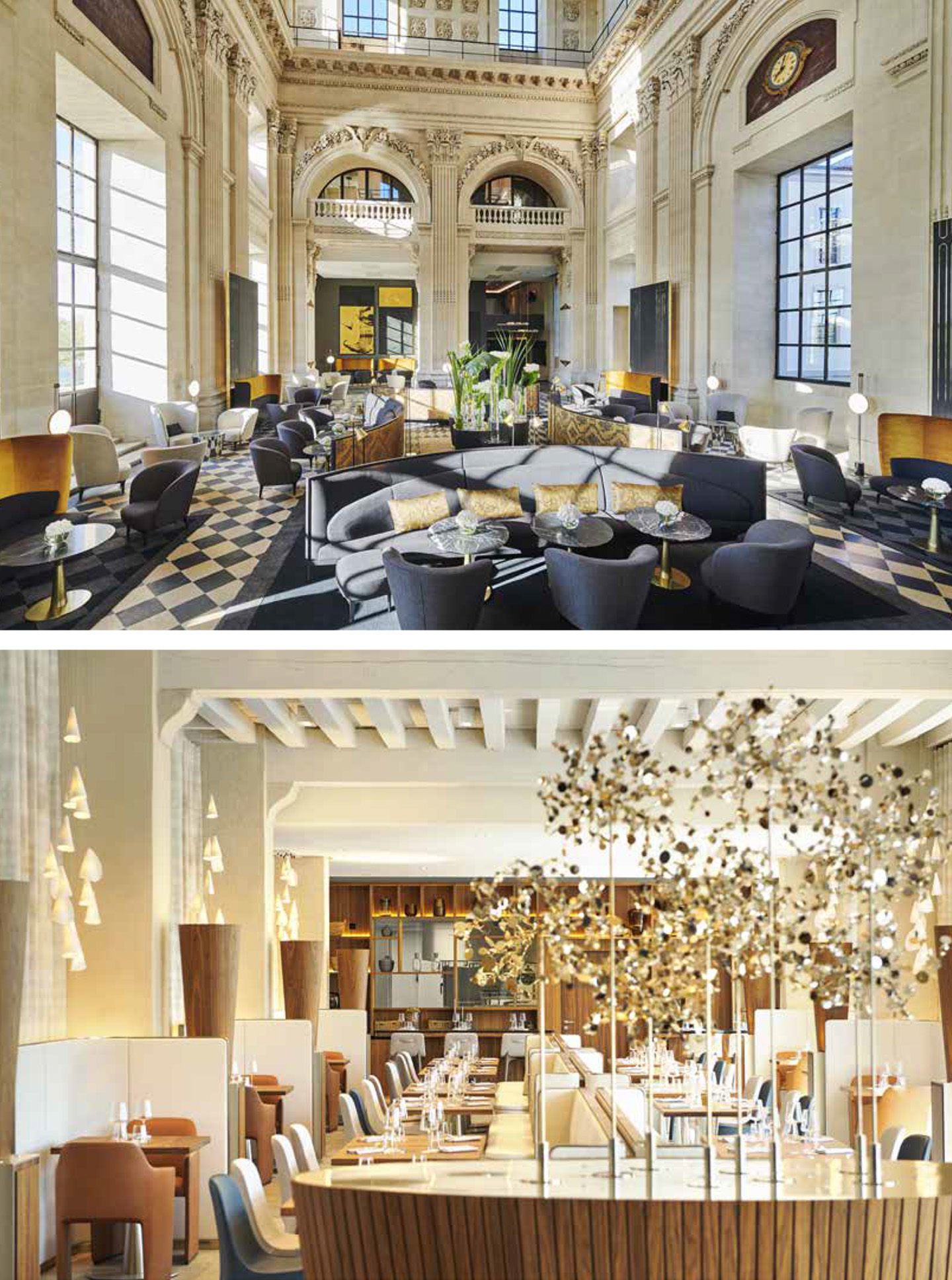 Article on the InterContinental Lyon Hotel Dieu realized by the studio jean-Philippe Nuel in the magazine Archistorm, new luxury hotel, luxury interior design, historical heritage