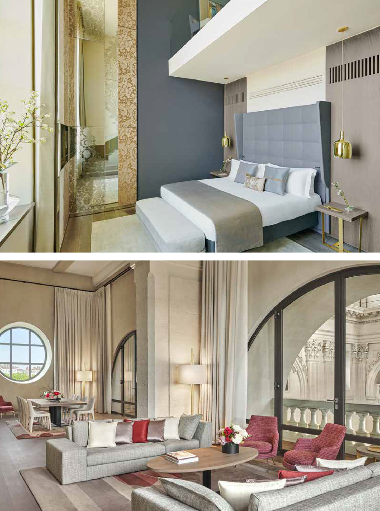 Article on the InterContinental Lyon Hotel Dieu realized by the studio jean-Philippe Nuel in the magazine Archistorm, new luxury hotel, luxury interior design, historical heritage