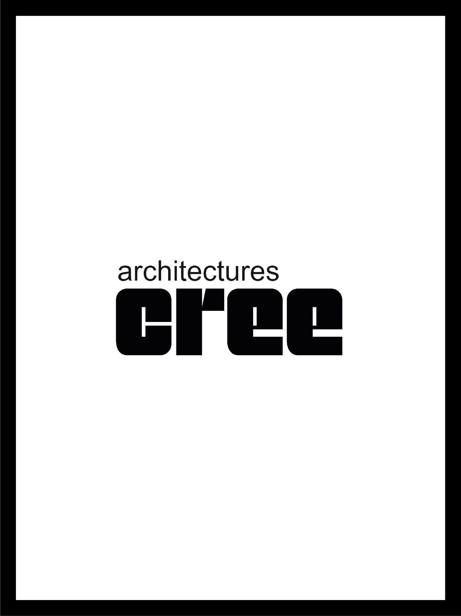 logo of the magazine architectures cree march 2021