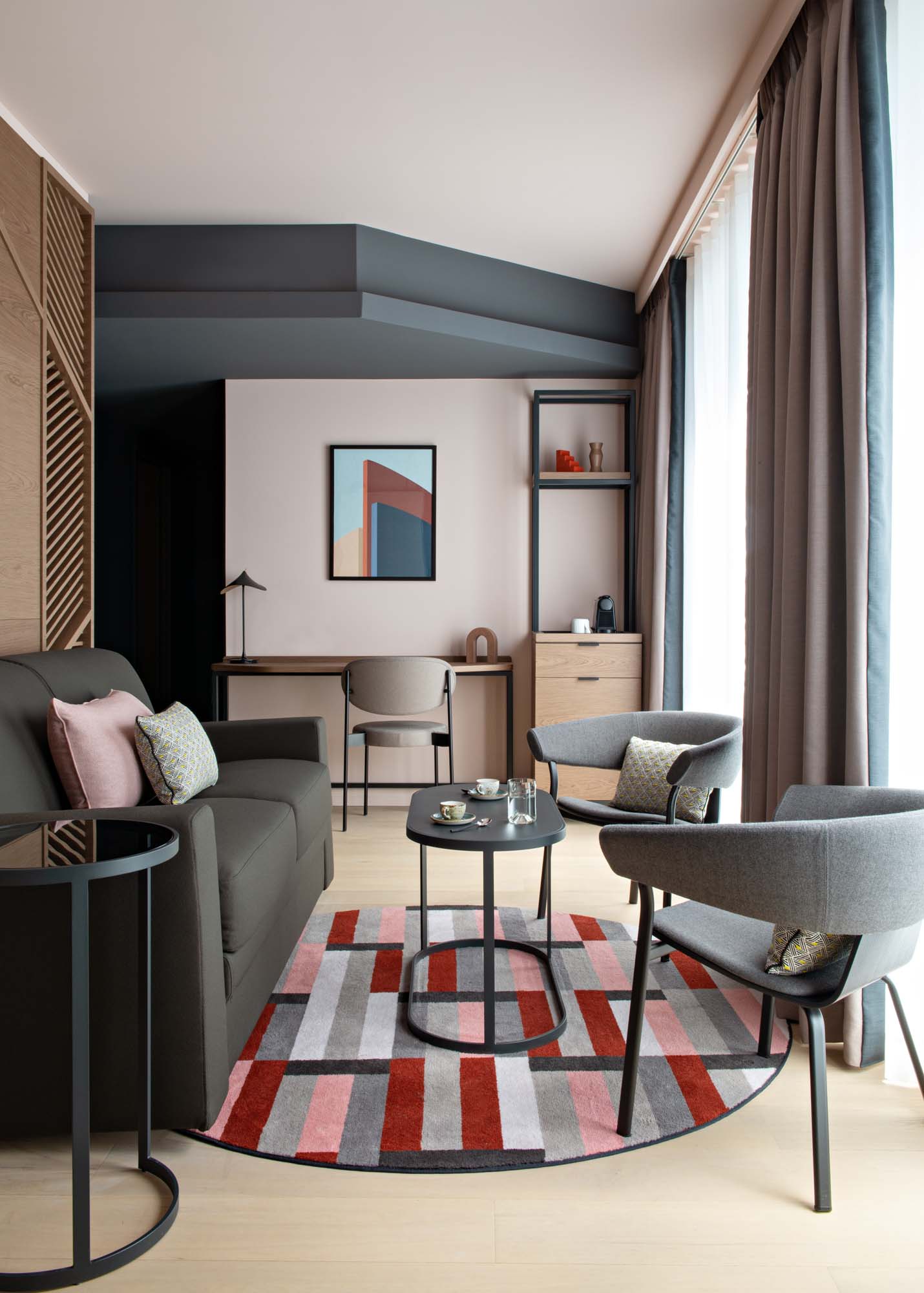 chambre de l'hôtel lifestyle canopy paris tocadero réalisé par le studio d'architecture d'intérieur jean-philippe nuel