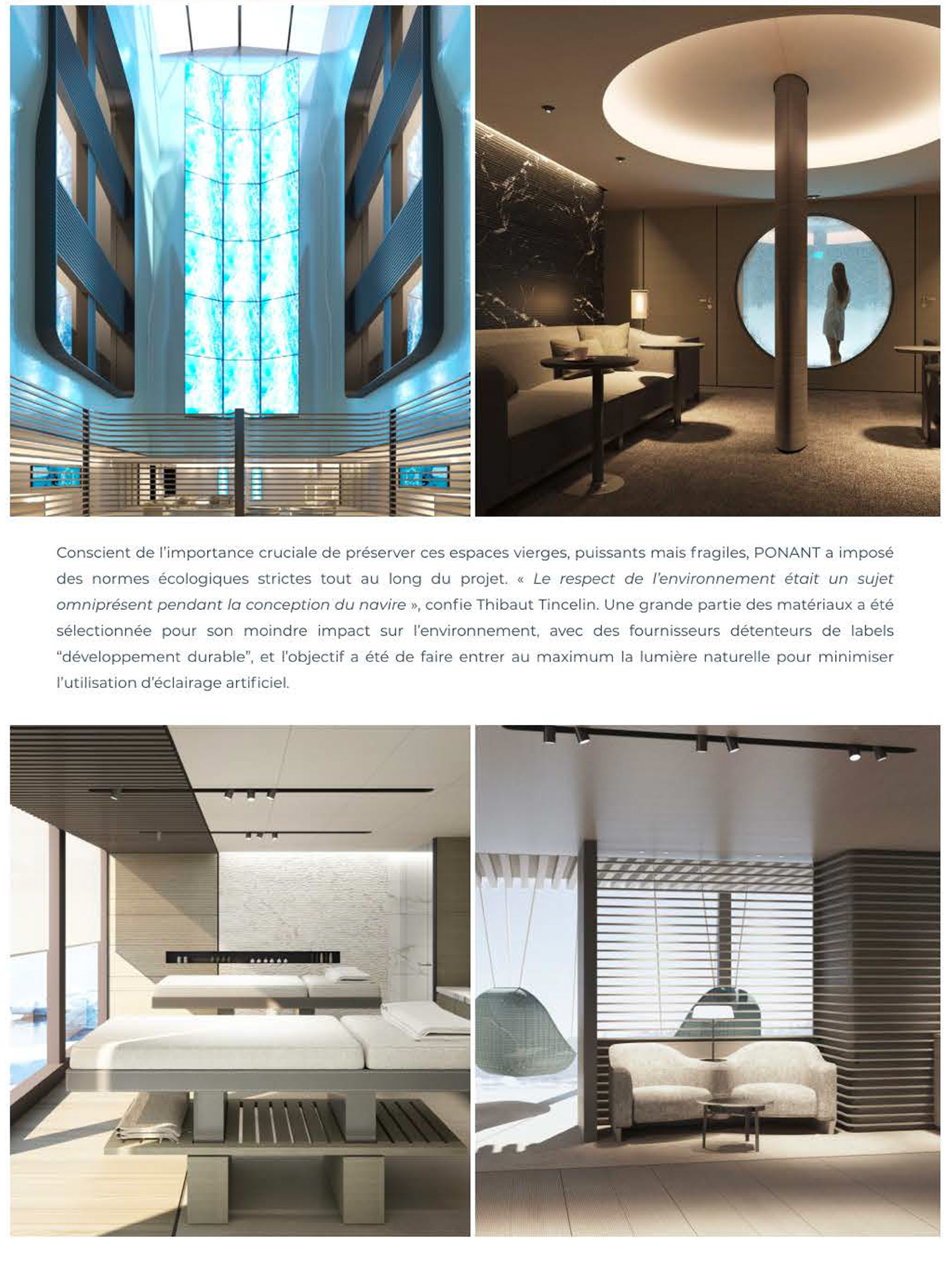 article on commander charcot of ponant, interior design by jean-philippe nuel, luxury polar expedition ship, cruise, luxury ship, interior design