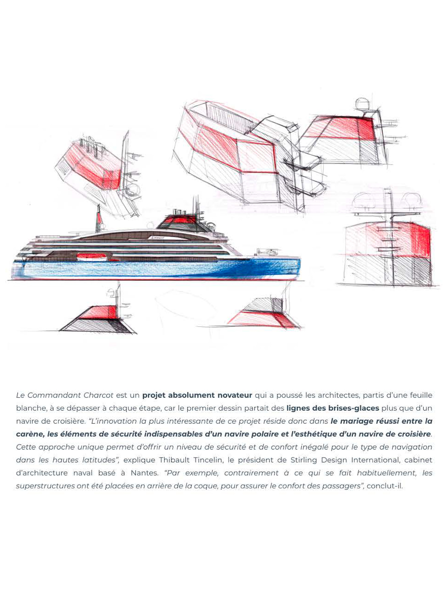 article sur le commandant charcot de ponant, architecture d'intérieur signée jean-philippe nuel, navire d'expedition polaire de luxe, croisière, bateau de luxe, décoration d'intérieur