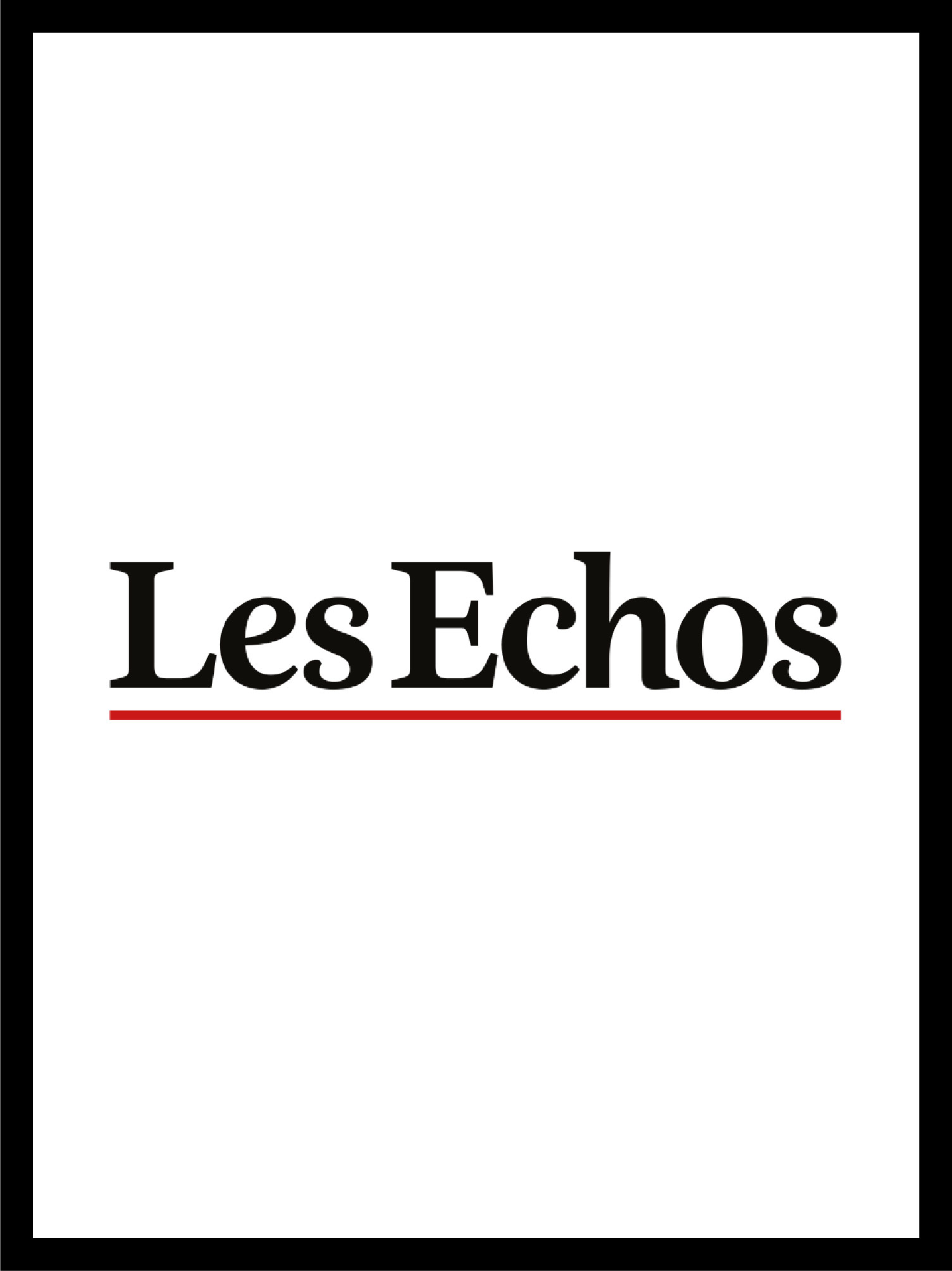 logo et couverture les echos