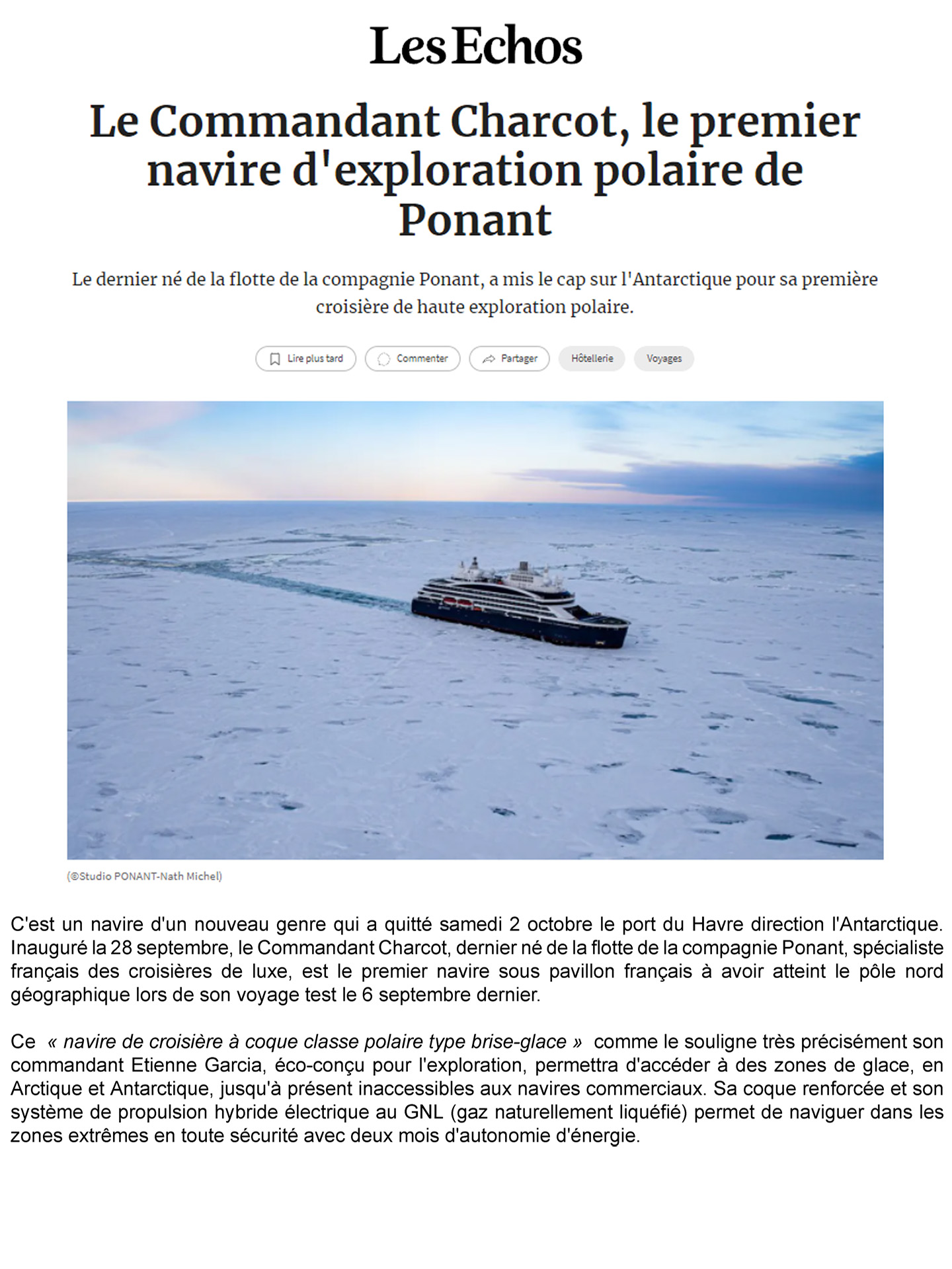 article on commander charcot of ponant, interior design by jean-philippe nuel, luxury polar expedition ship, cruise, luxury ship, interior design