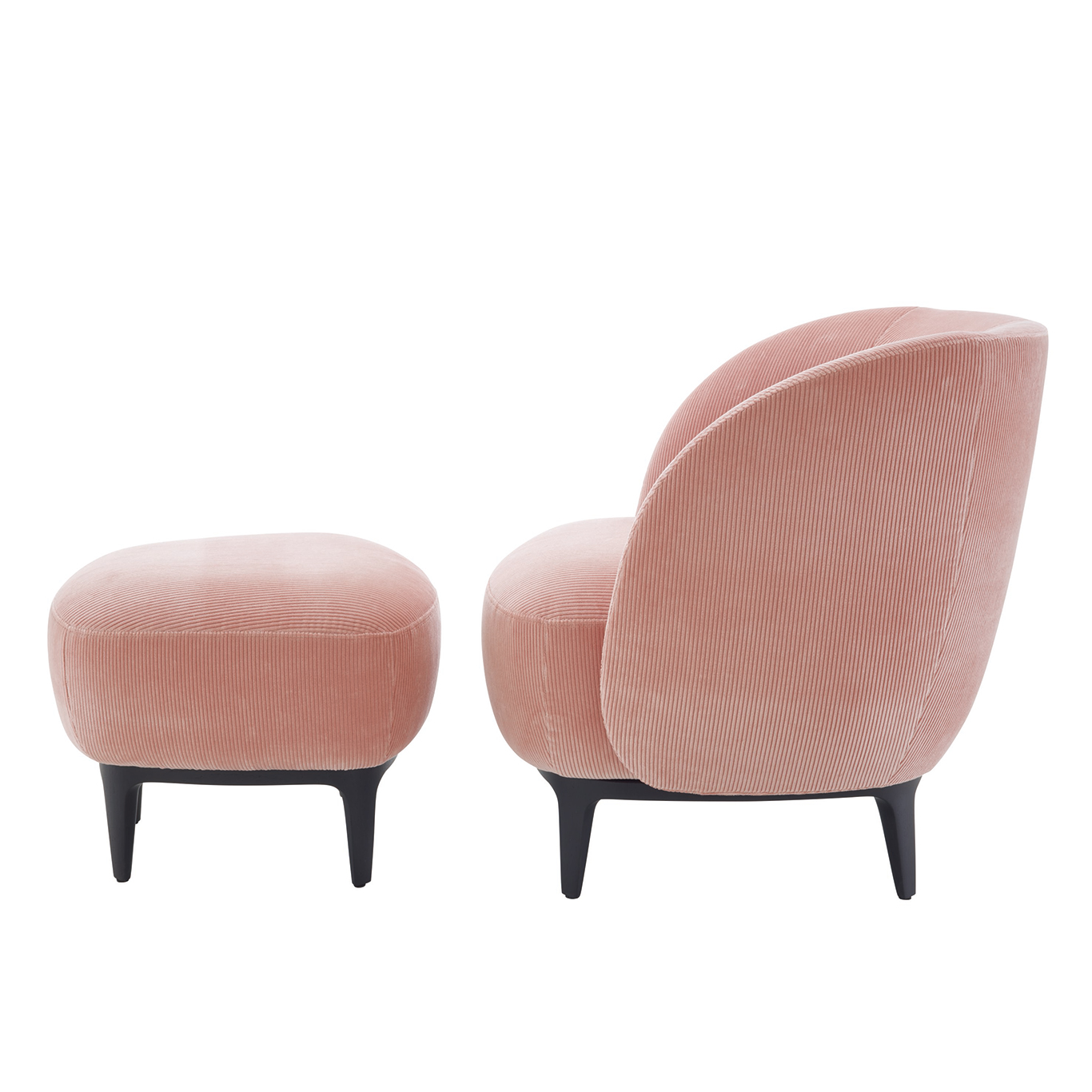 Soufflot seating range for Ligne Roset, armchair and pouffe, interior design, interior architecture, object design, designer, furniture creation, studio jean-philippe nuel