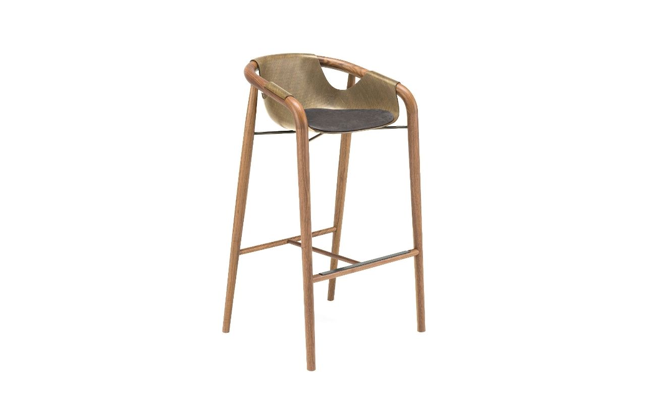 Linen stool Hamac for Saint Luc Linen Design, interior design, interior architecture, object design, designer, furniture creation, studio jean-philippe nuel