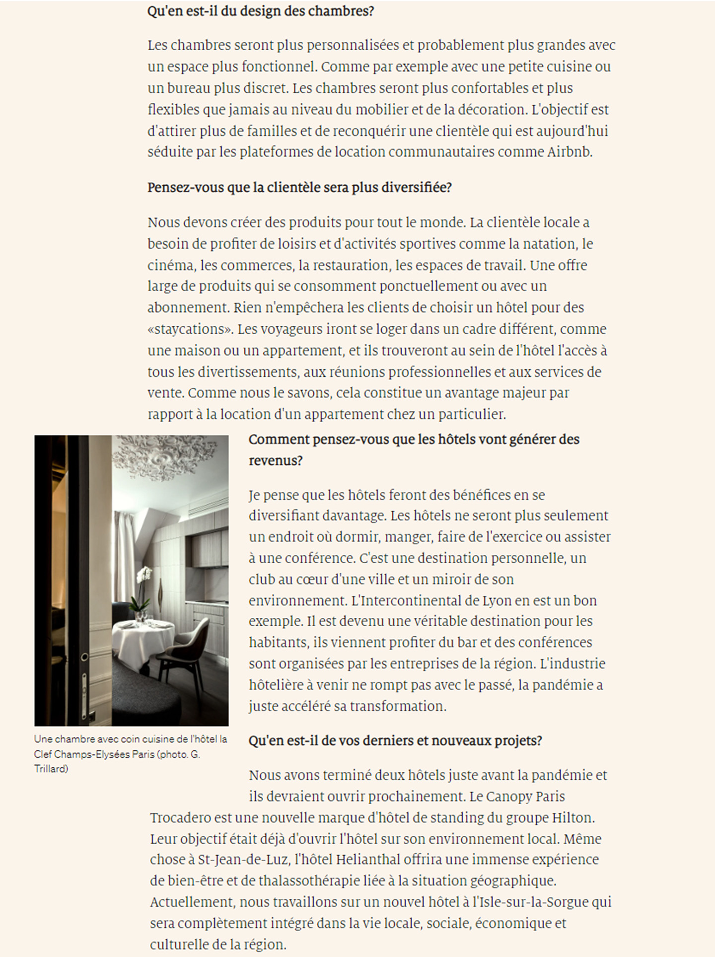 Article in Luxury tribune about jean-philippe nuel studio and the future of the hotel industry, interior design in the luxury hotel industry