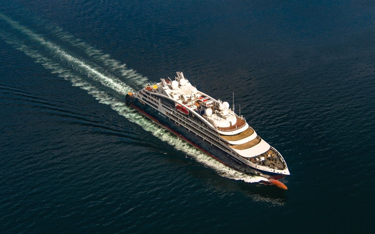 Ponant Explorers, a luxury cruise ship designed by the interior design studio jean-philippe nuel, Le Lapérouse
