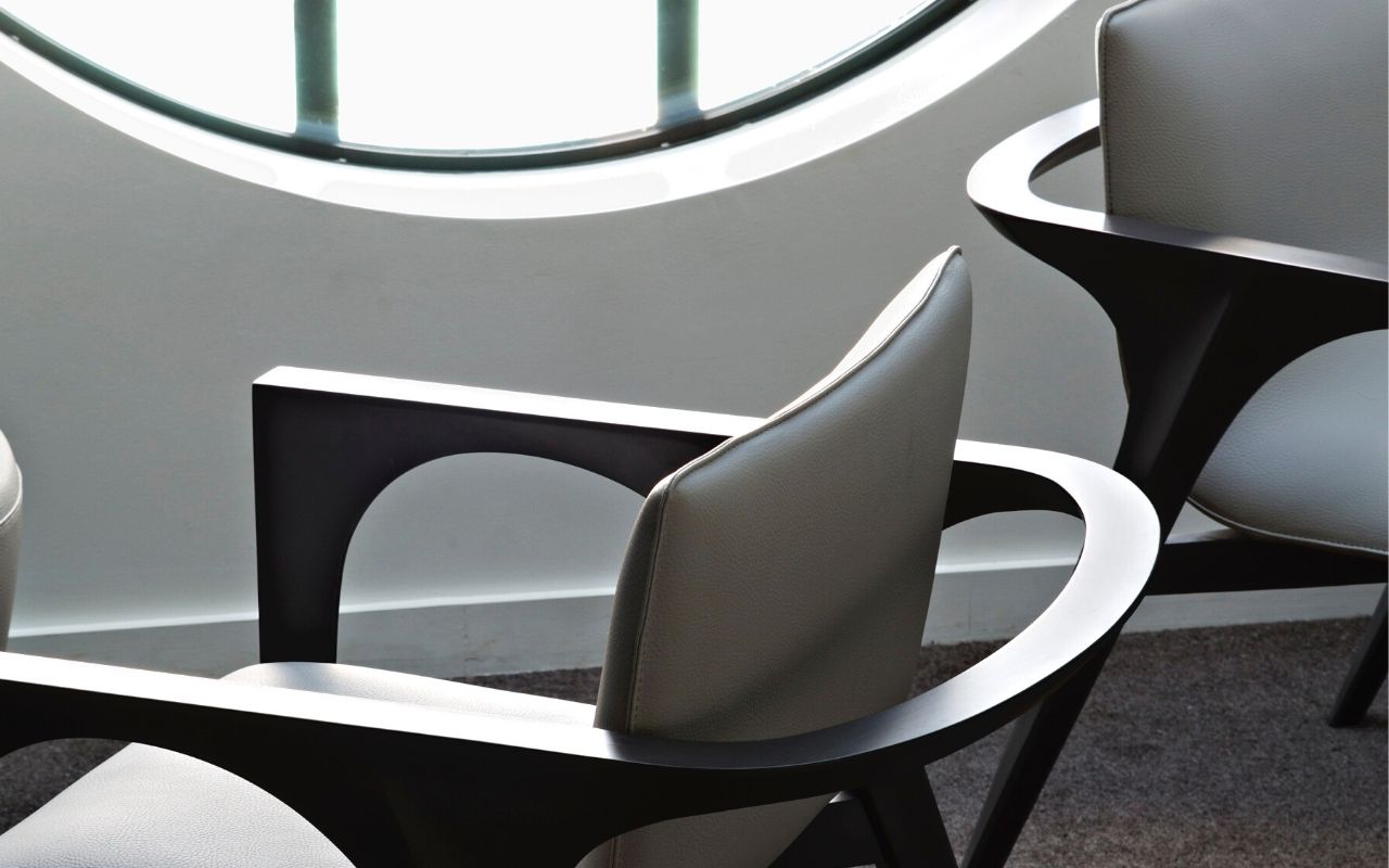 Molitor armchair for Henryot&Cie, interior design, interior architecture, object design, designer, furniture creation, studio jean-philippe nuel, wooden chair