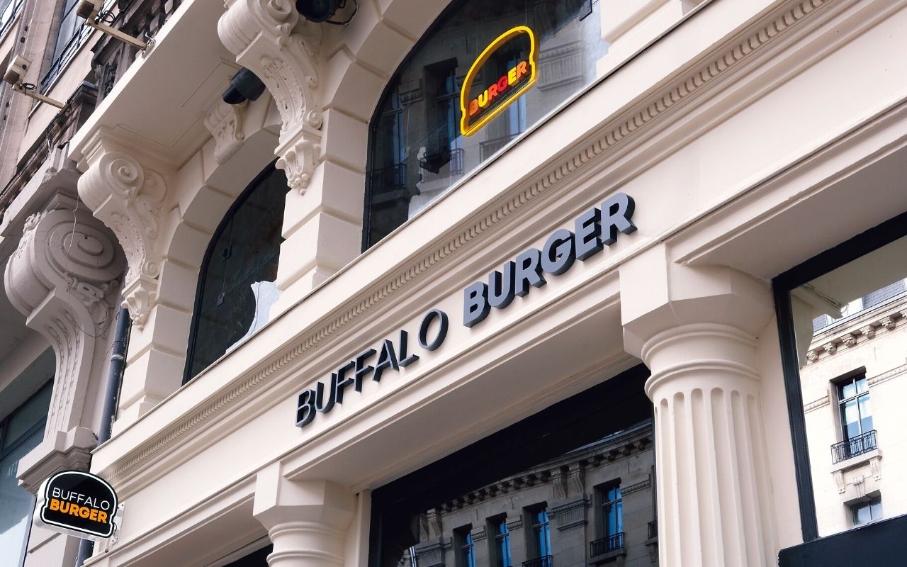 Buffalo Burger, restaurant fast food, design, décoration industrielle réalisée par le studio d'architecture d'intérieur jean-philippe nuel