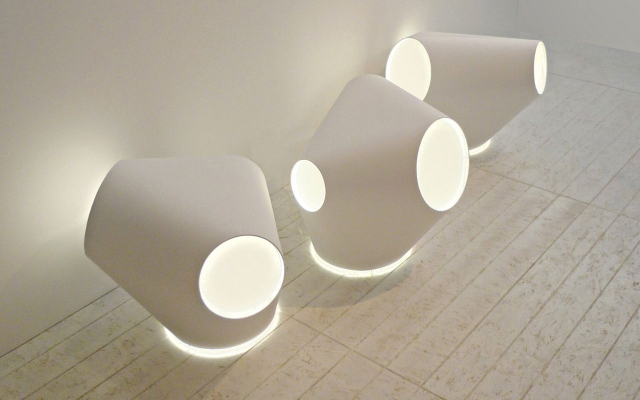 White Aroun lamp for Ligne Roset, interior design, interior architecture, object design, designer, furniture creation, studio jean-philippe nuel, table lamp