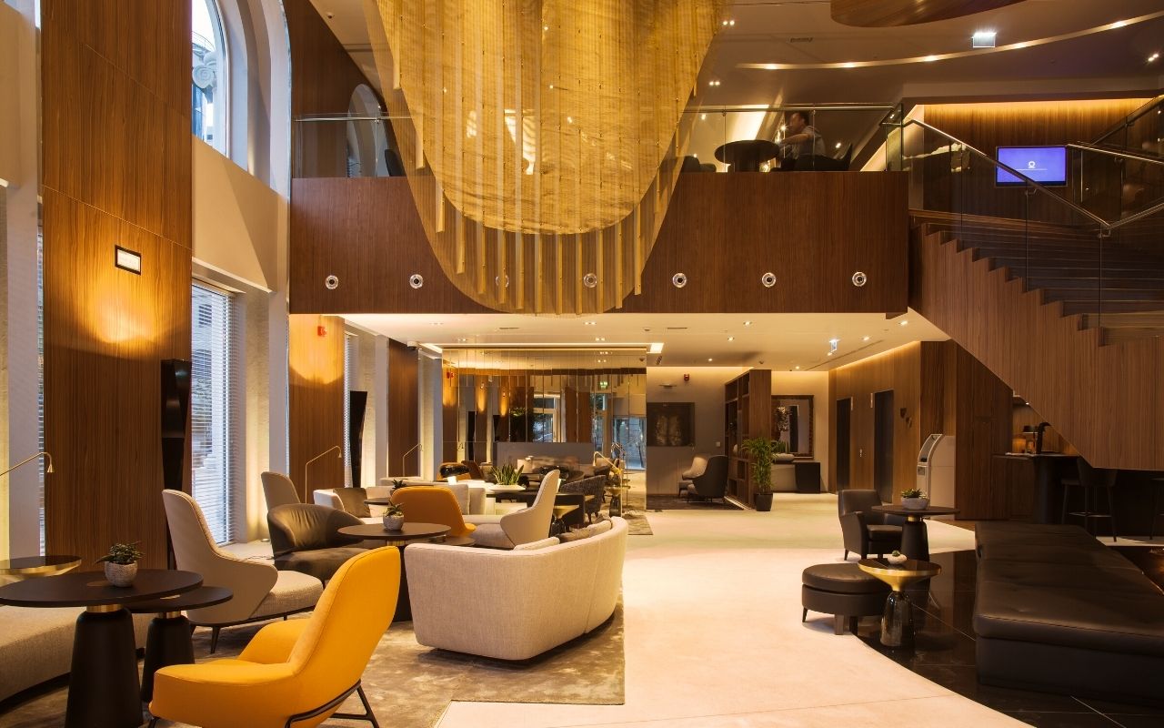 Skopje Marriott Hotel - macédoine - accueil - hall, hotel de luxe, architecture d'intérieur, précieux, hôtel designé par le studio d'architecture d'intérieur jean-philippe nuel