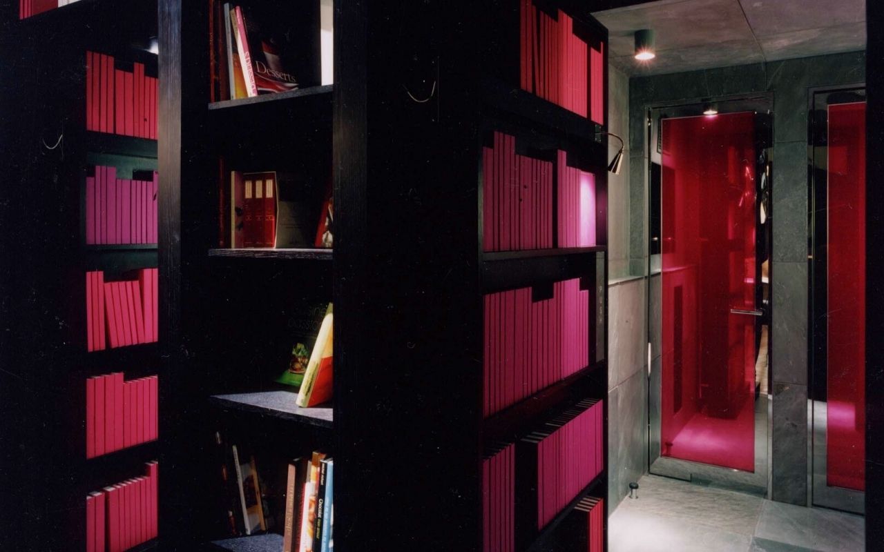 Flagship Maison Henri Charpentier, Tokyo, brand universe, library, studio jean-philippe nuel, interior designer, interior design, boutique apartment