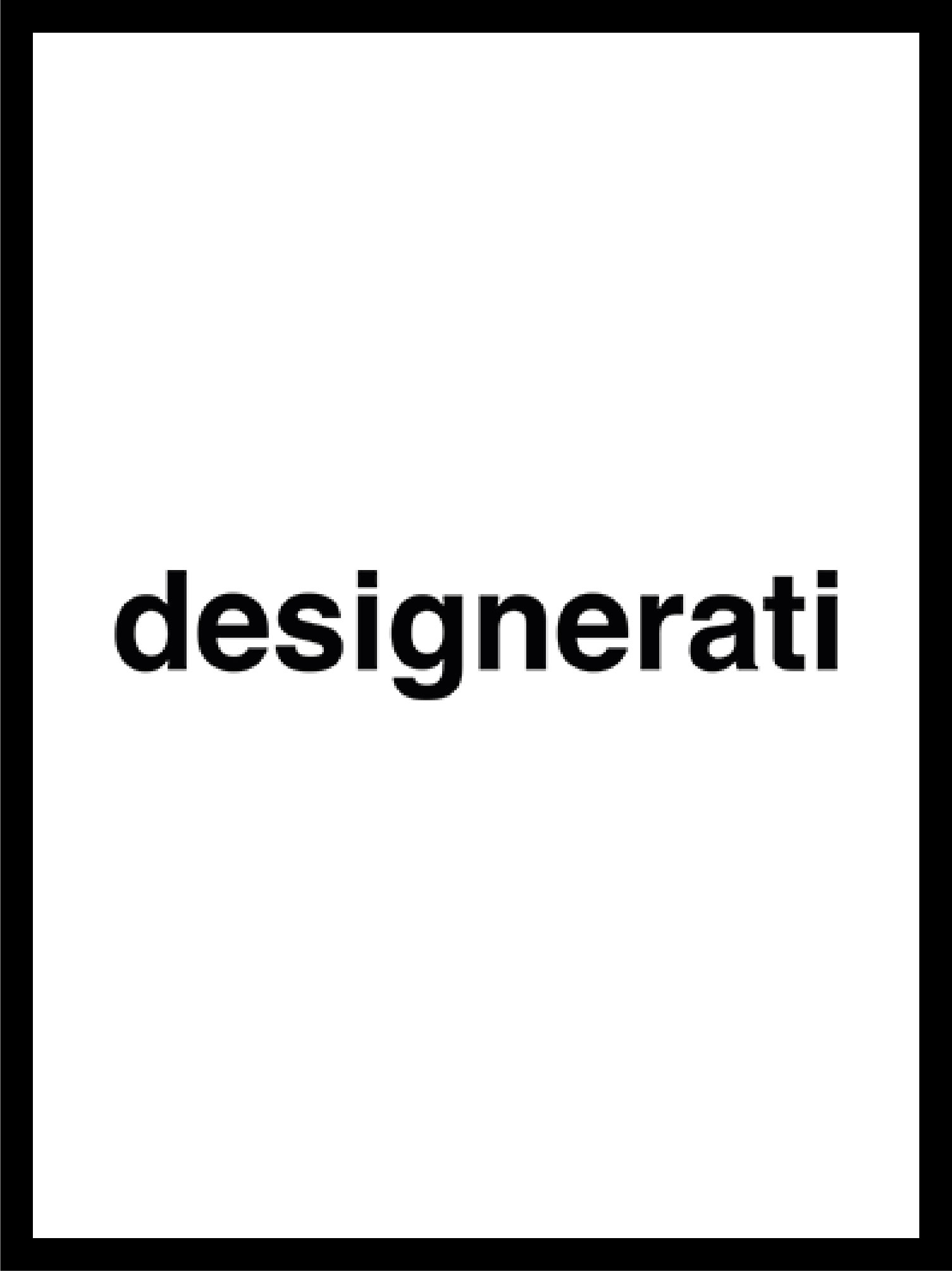 Couverture et logo du magazine designerati