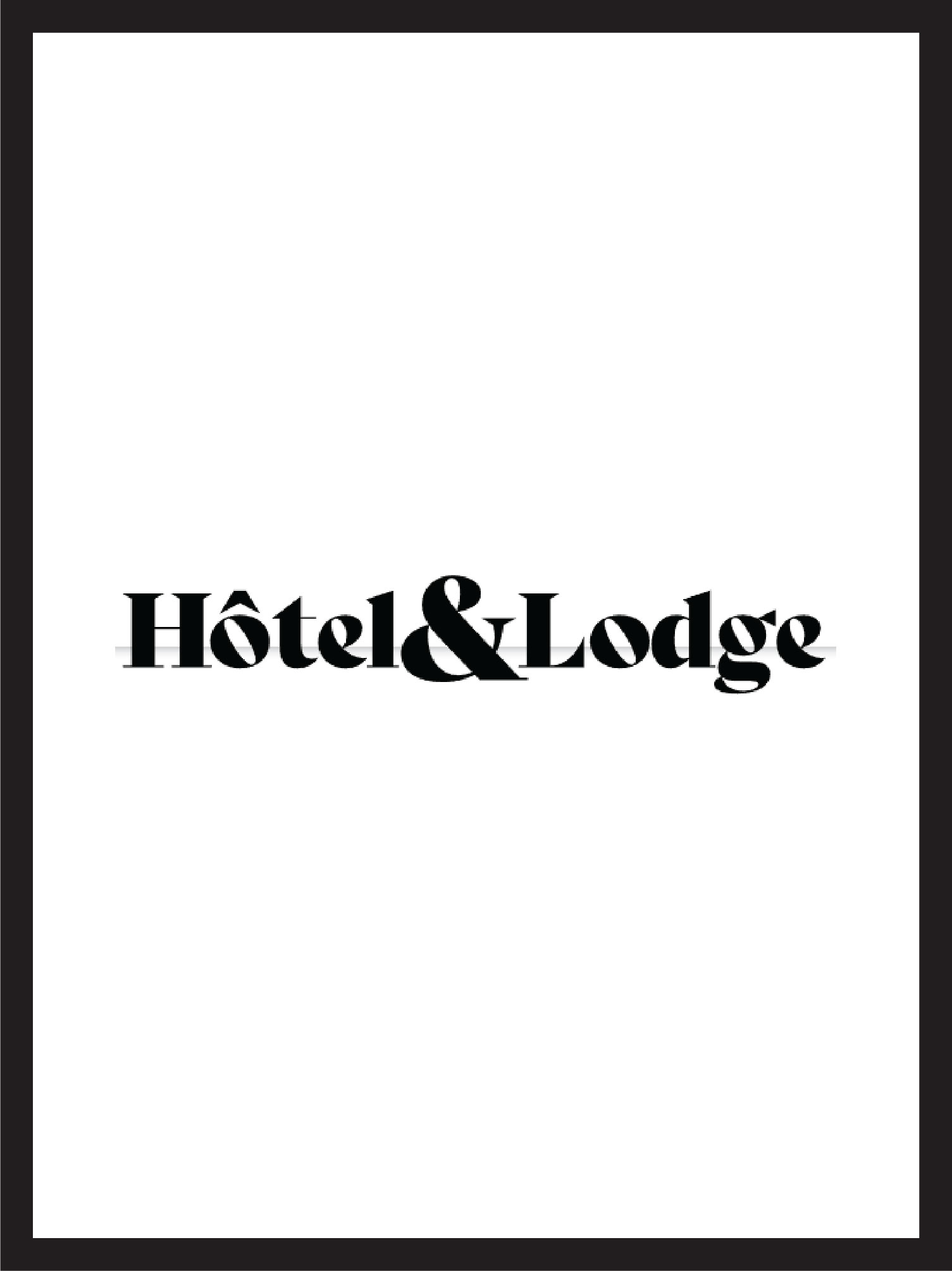 couverture et logo magazine hôtel & lodge