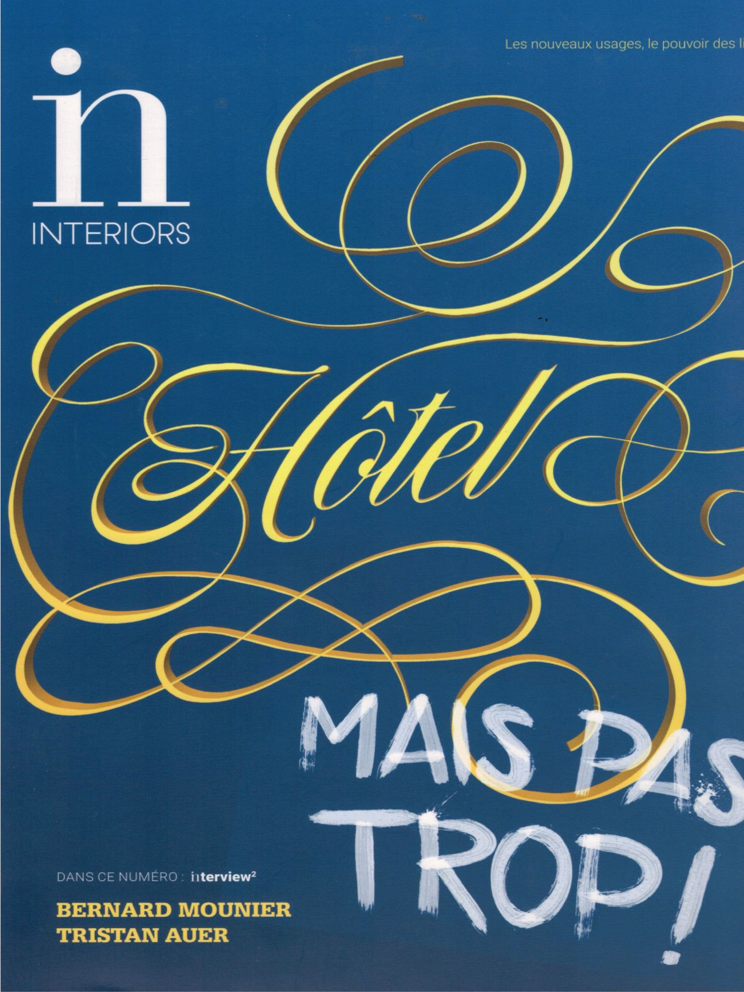 cover of the magazine in interiors january 2019
