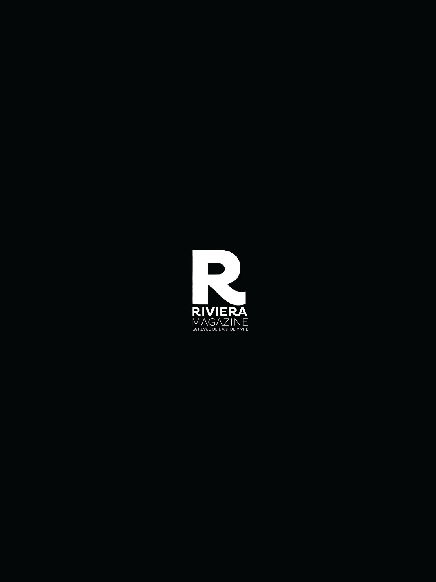 couverture et logo riviera magazine