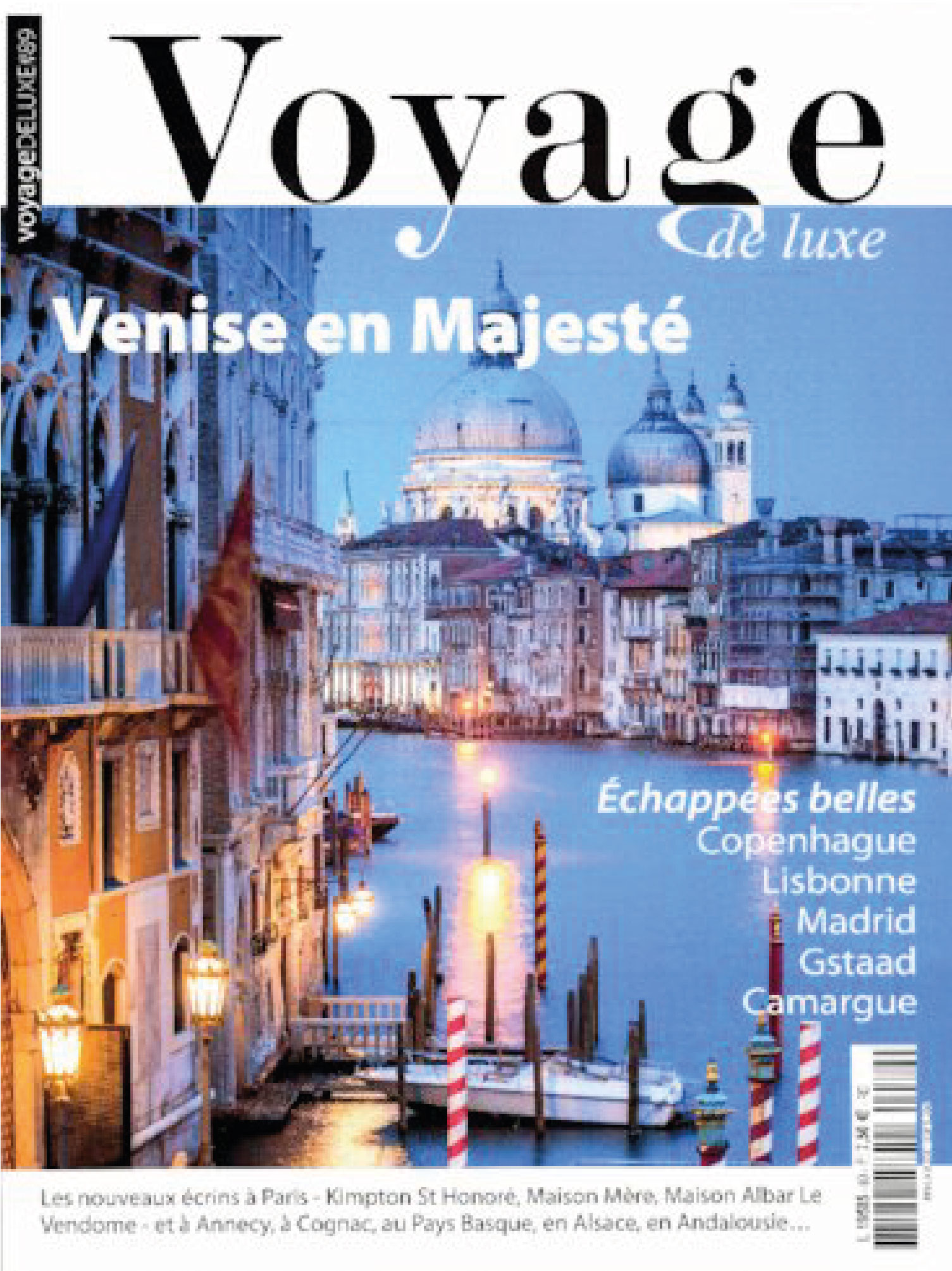 cover of the magazine voyage de luxe