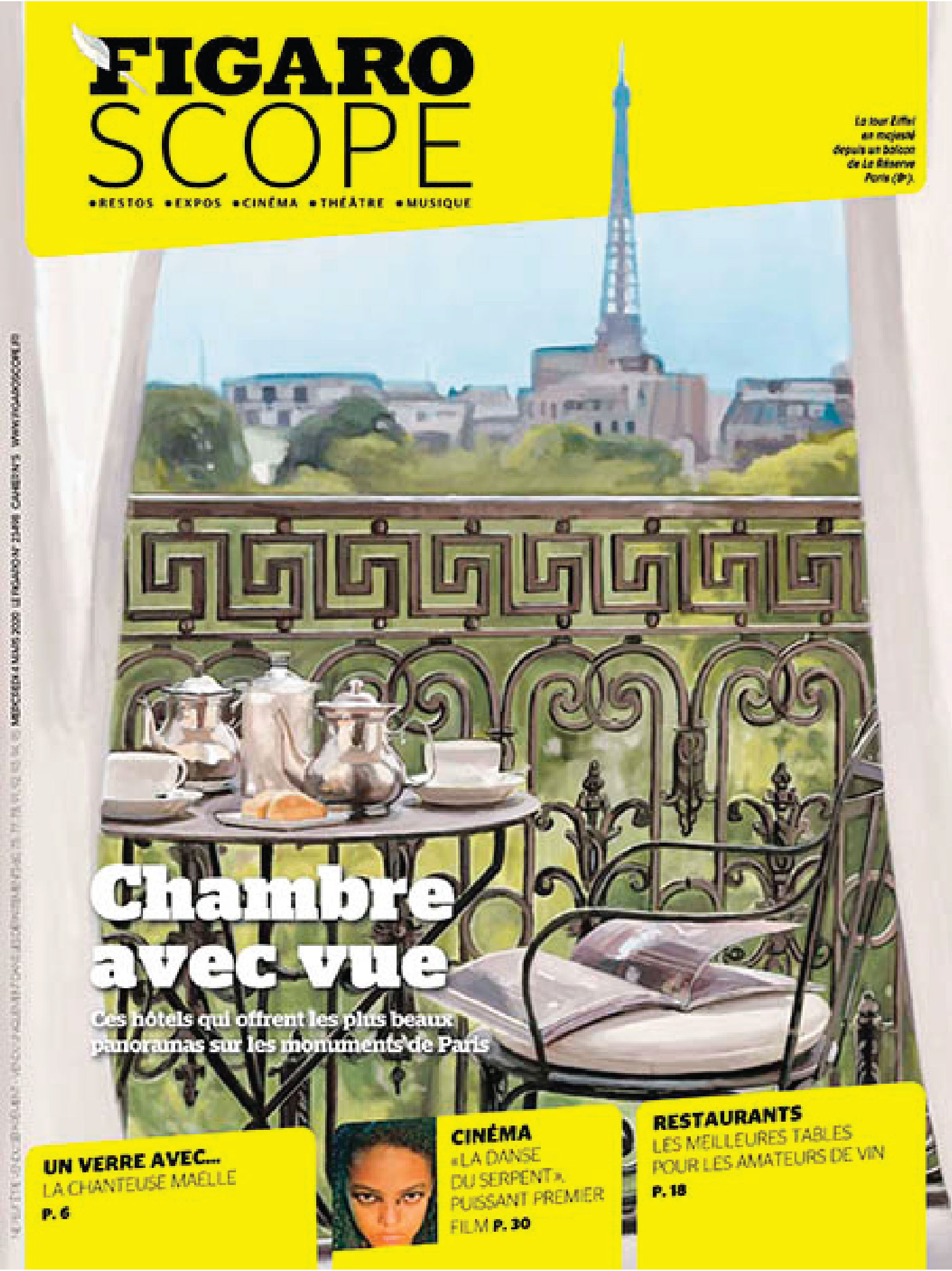 cover of the magazine figaro scope may 2020