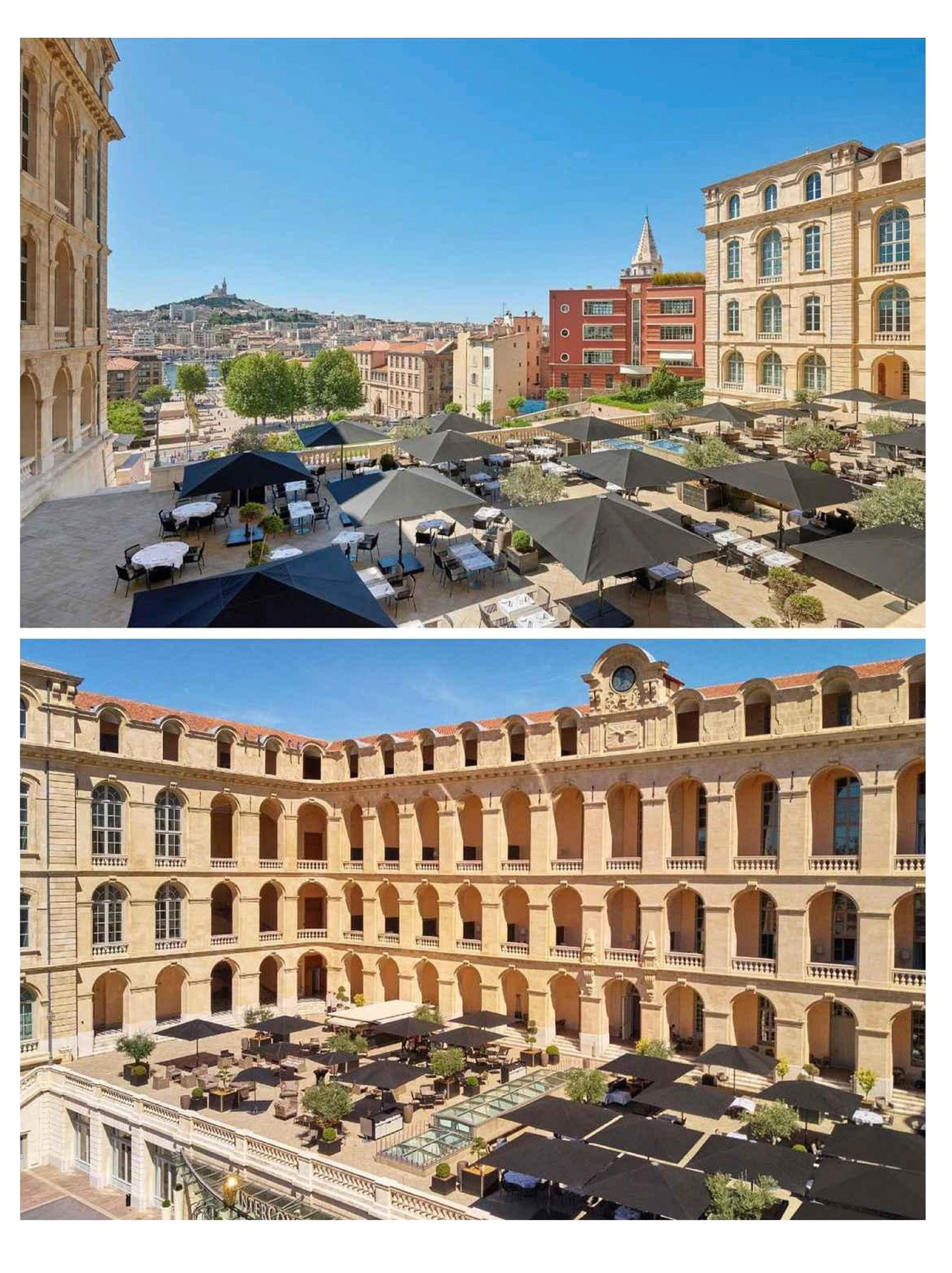 Article on InterContinental Marseille hotel dieu, studio jean-philippe nuel, notre dame de la garde, 5 star luxury hotel, interior design, luxury hotel, interior design