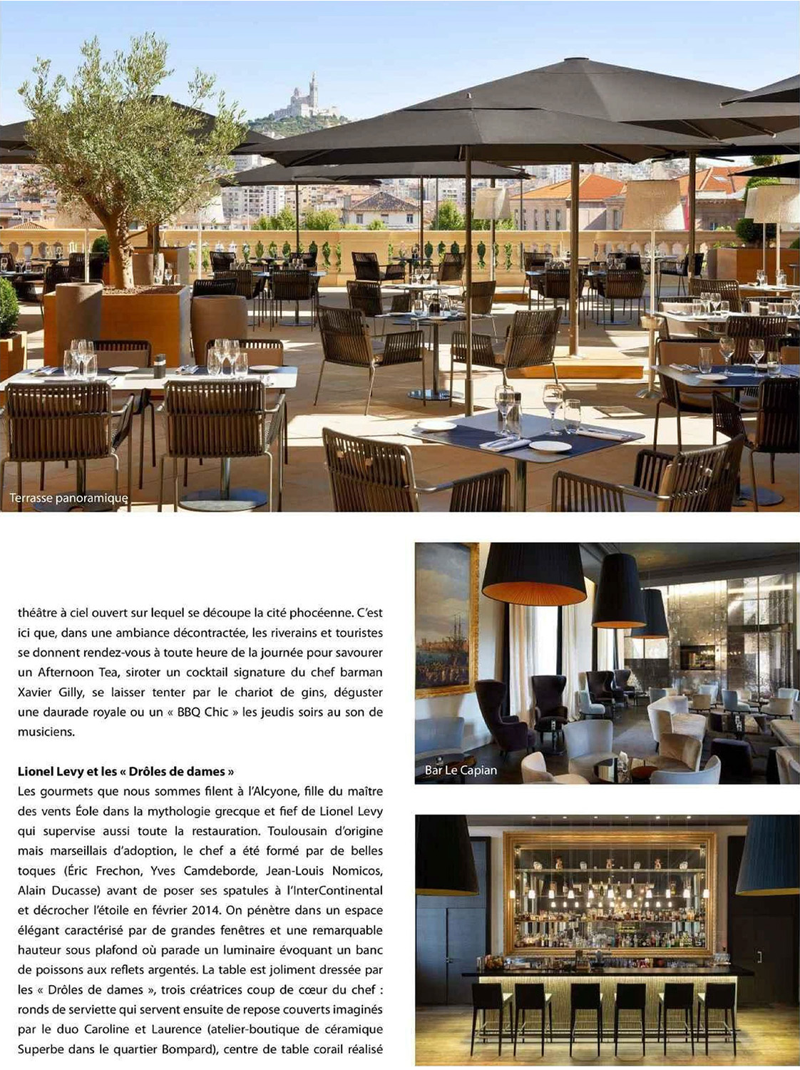 Article sur InterContinental Marseille hôtel dieu, studio jean-philippe nuel, notre dame de la garde, hôtel de luxe 5 étoiles, architecture d'intérieur, hôtellerie de luxe, décoration d'intérieur, terrasse de l'hotel