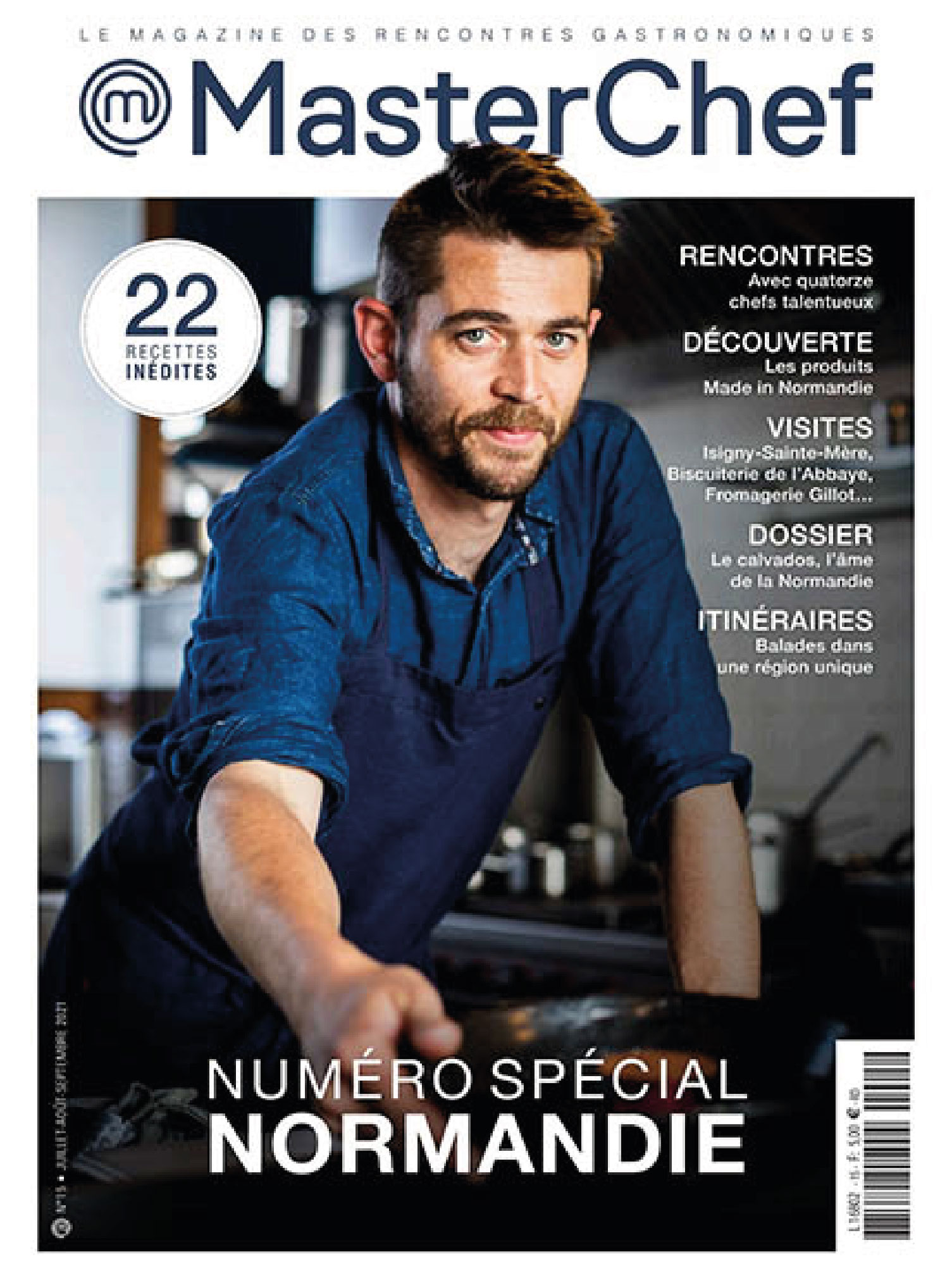 couverture du magazine masterchef juillet 2021_sur la normandie