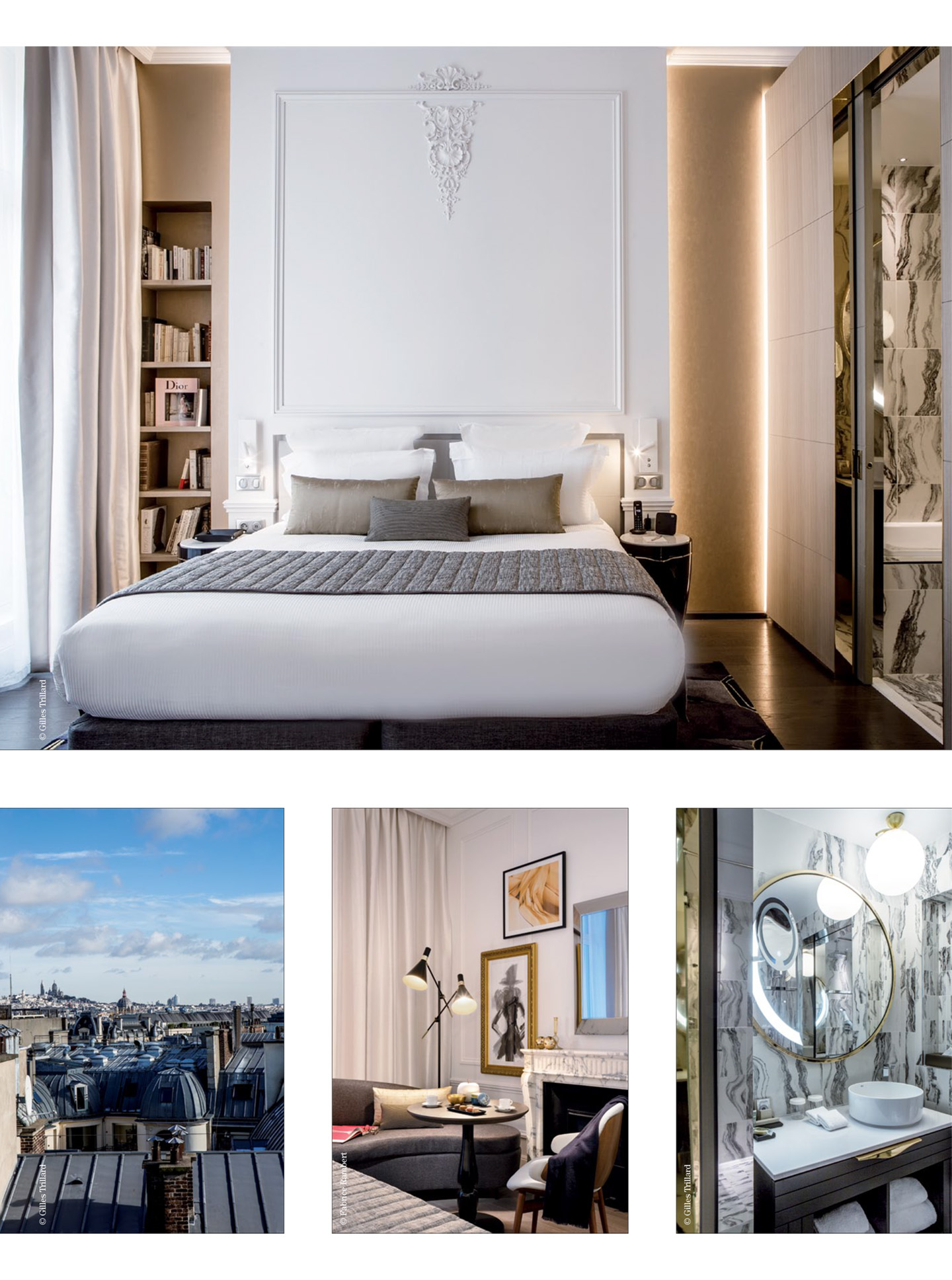 article sur l'hôtel parisien 5 étoiles La clef champs-elysées paris réalisé par le studio d'architecture d'intérieur jean-philippe nuel