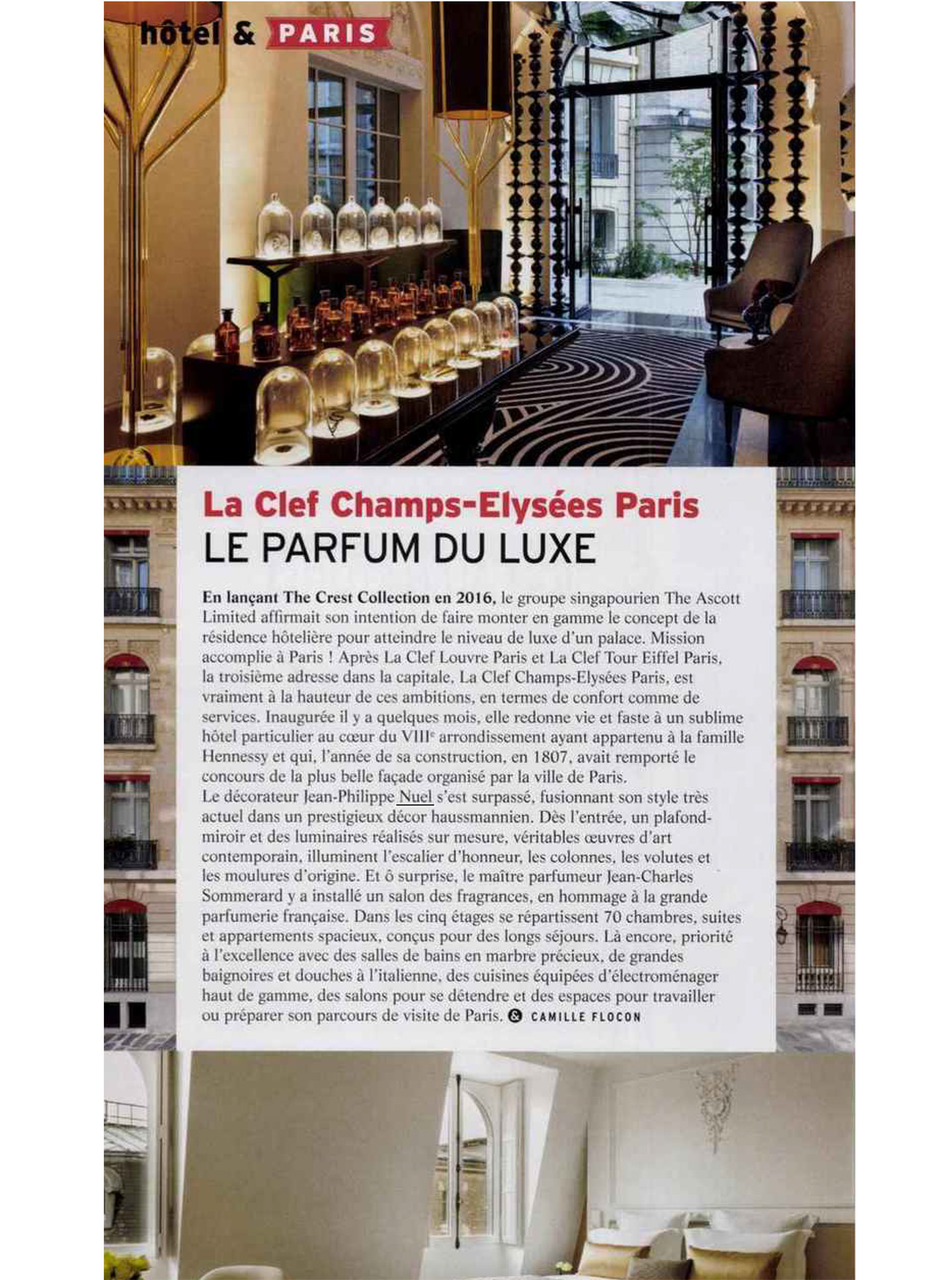 article on ascott limited's champs elysees key by interior design studio jean-philippe nuel