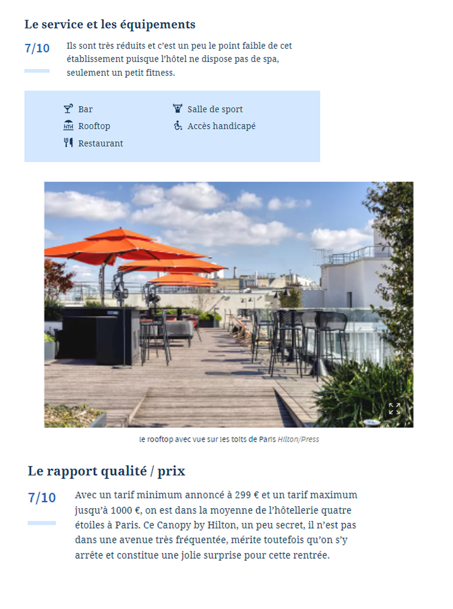 Article on the Canopy by Hilton Paris Trocadero designed by jean-Philippe Nuel studio in Le Figaro magazine, new lifestyle hotel, luxury interior design, paris center, french luxury hotel