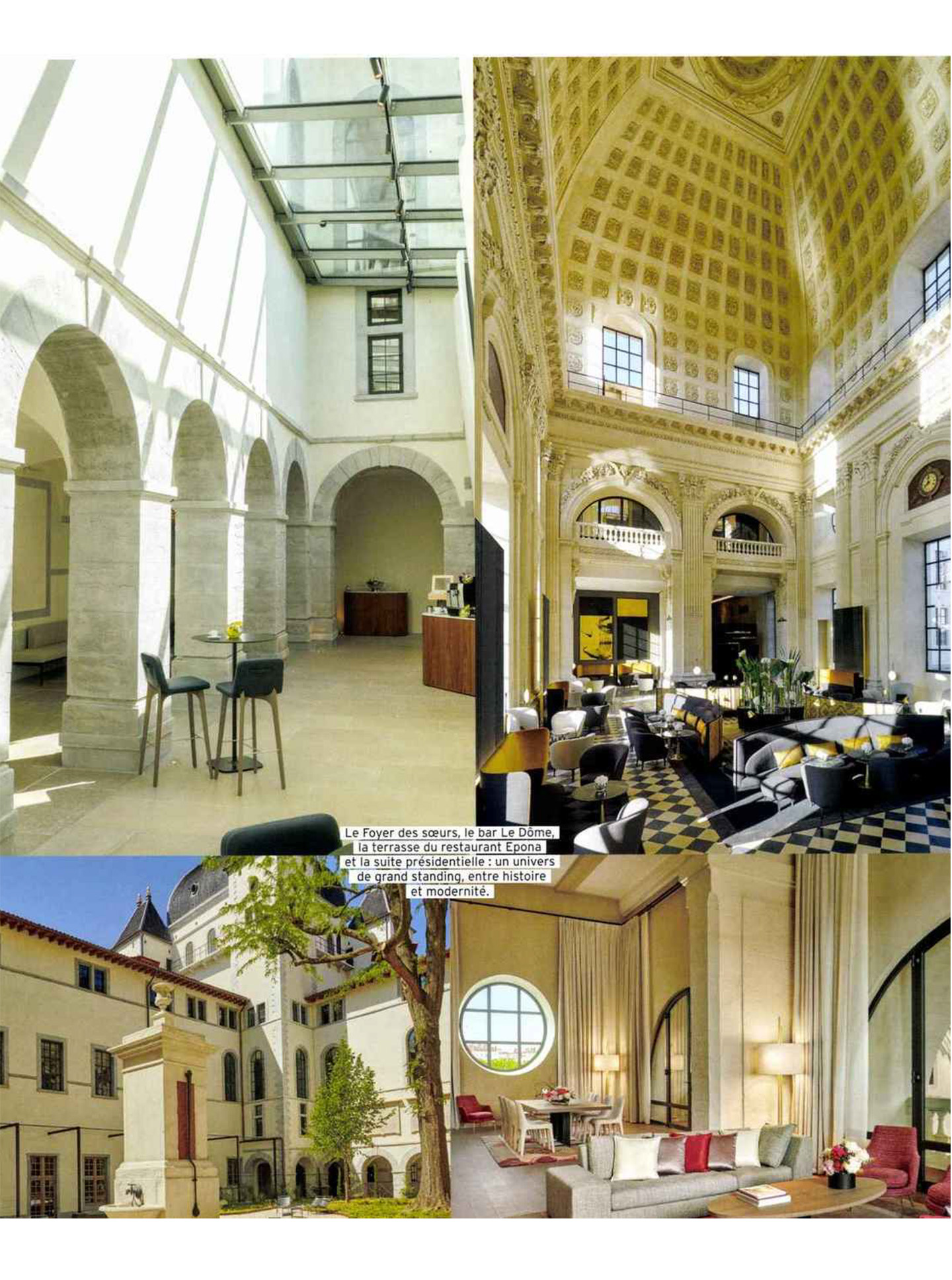 article sur l'InterContinental Lyon Hotel dieu, hotel de luxe 5 étoiles designé par l'architecte jean-philippe nuel