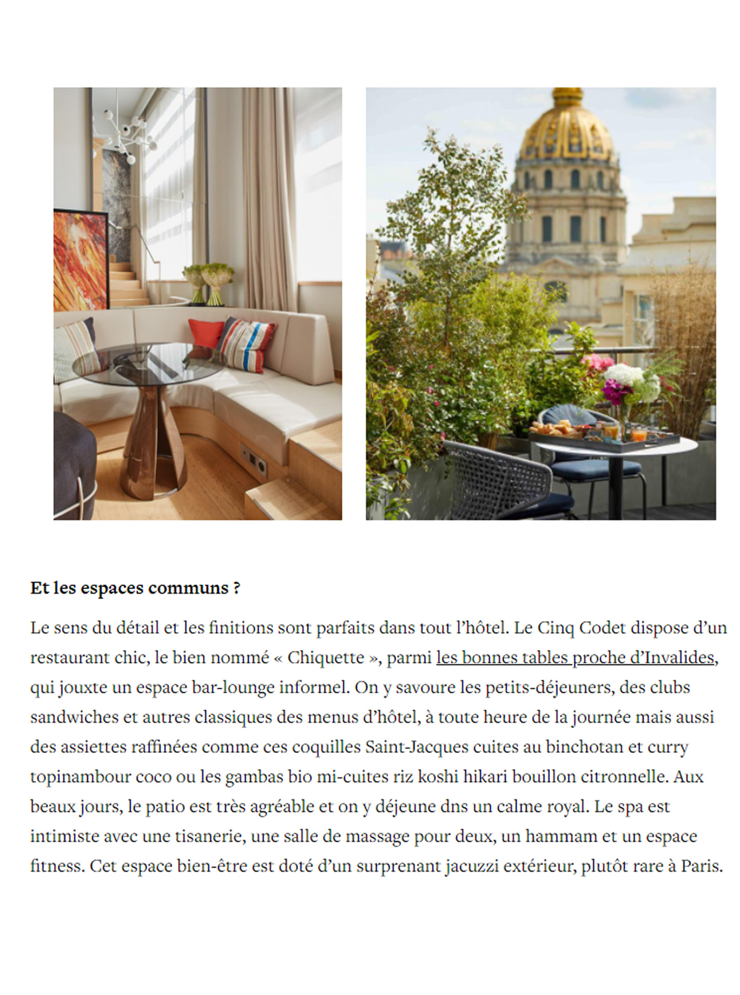 article sur l'hotel le cinq codet dans le magazine yonder, hotel de luxe décoré par le studio jean-philippe nuel, architecture d'intérieur, hotel parisien 5 étoiles