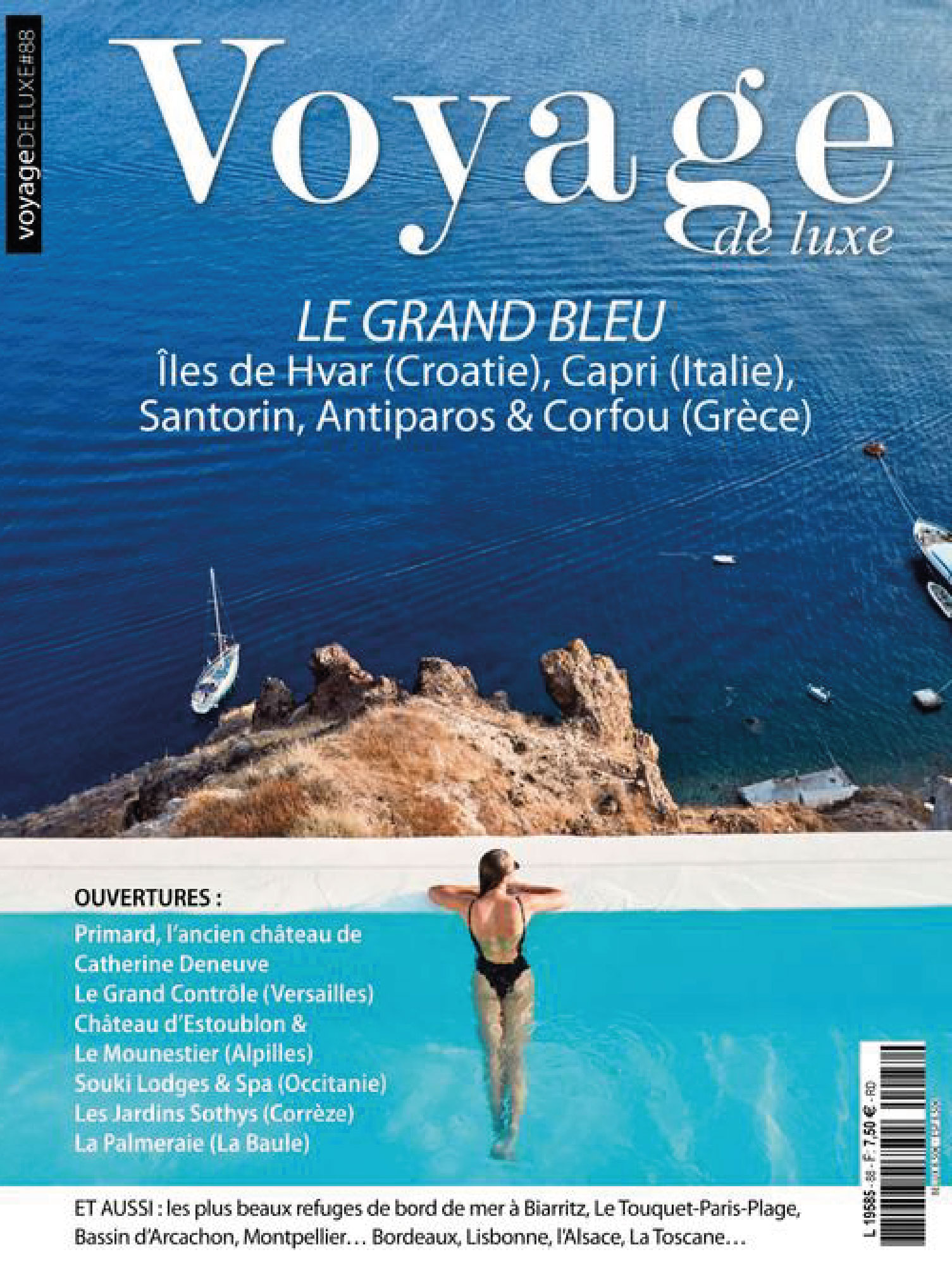 cover of the magazine voyage de luxe june 2021