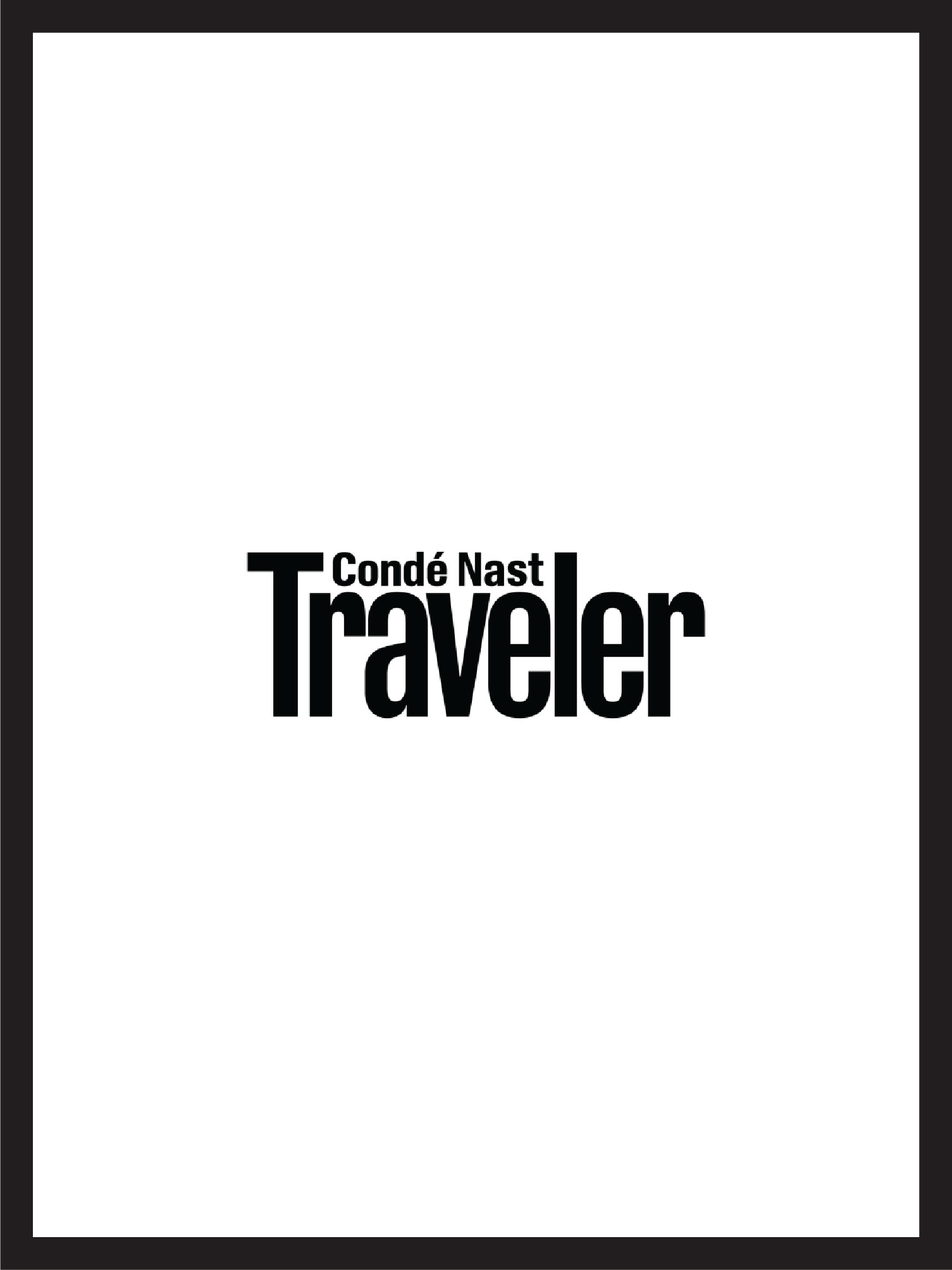 couverture et logo du magazine condé nast traveller