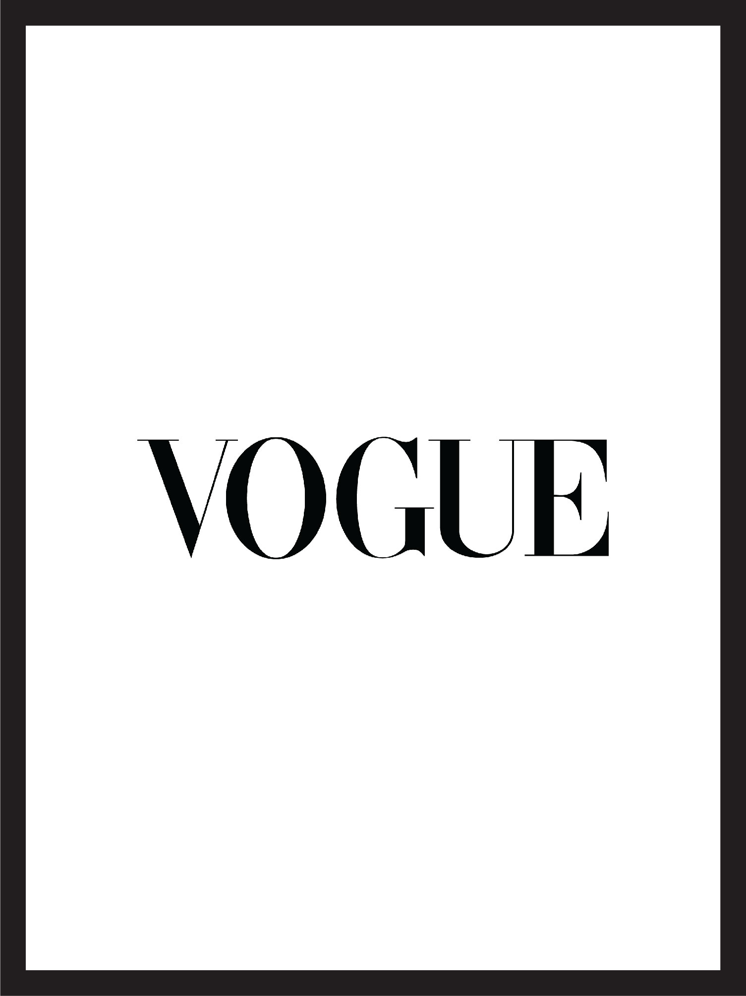 logo of the magazine vogue