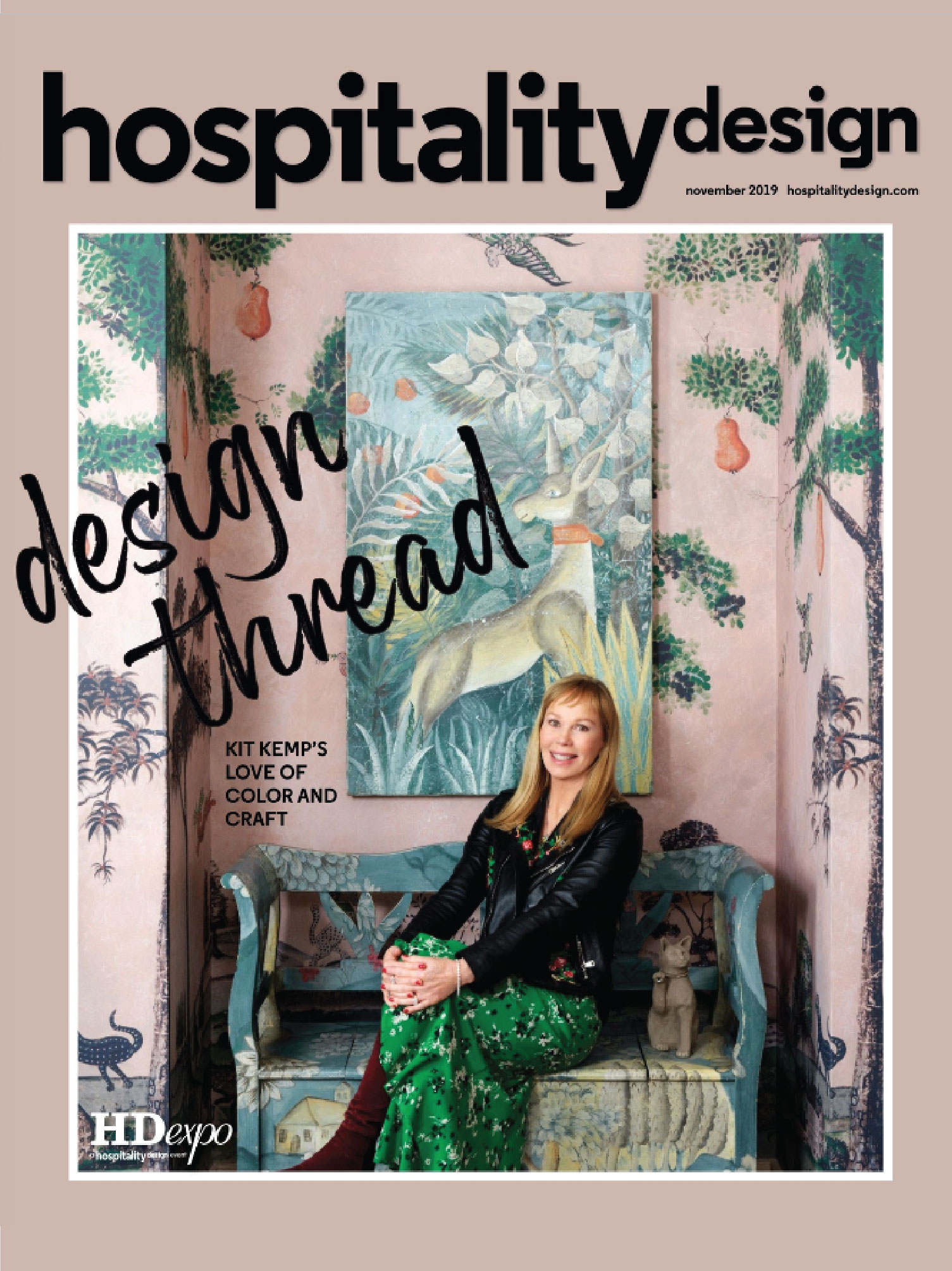 couverture magazine hospitality design novembre 2019