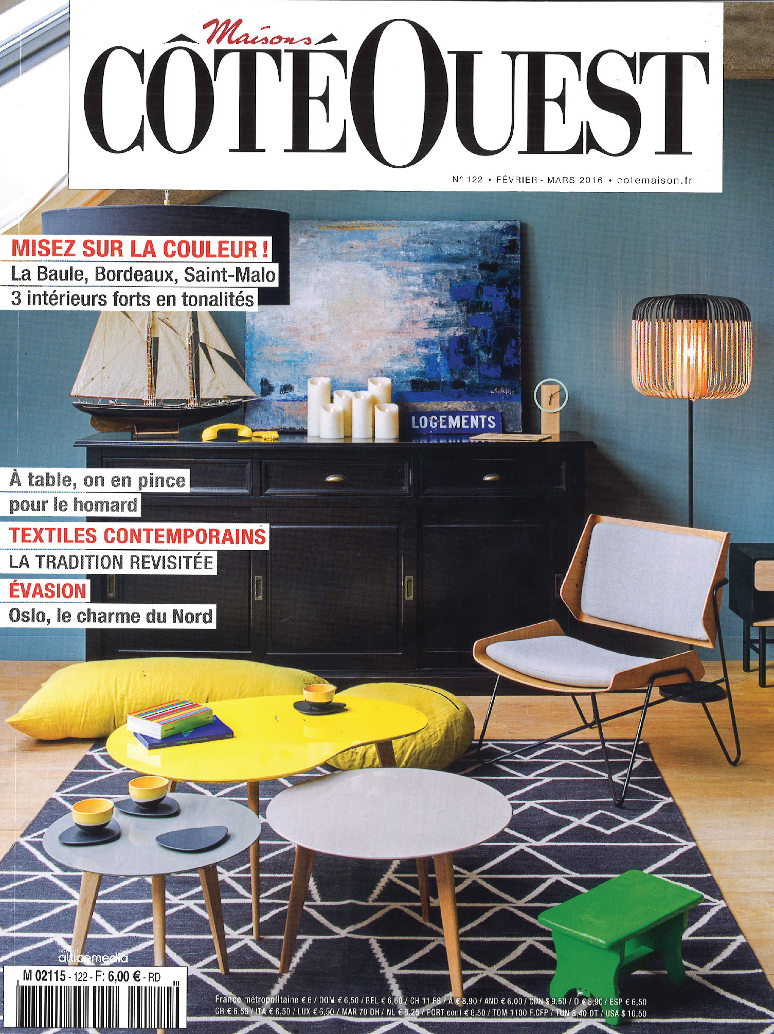 cover of the magazine cote ouest february 2016