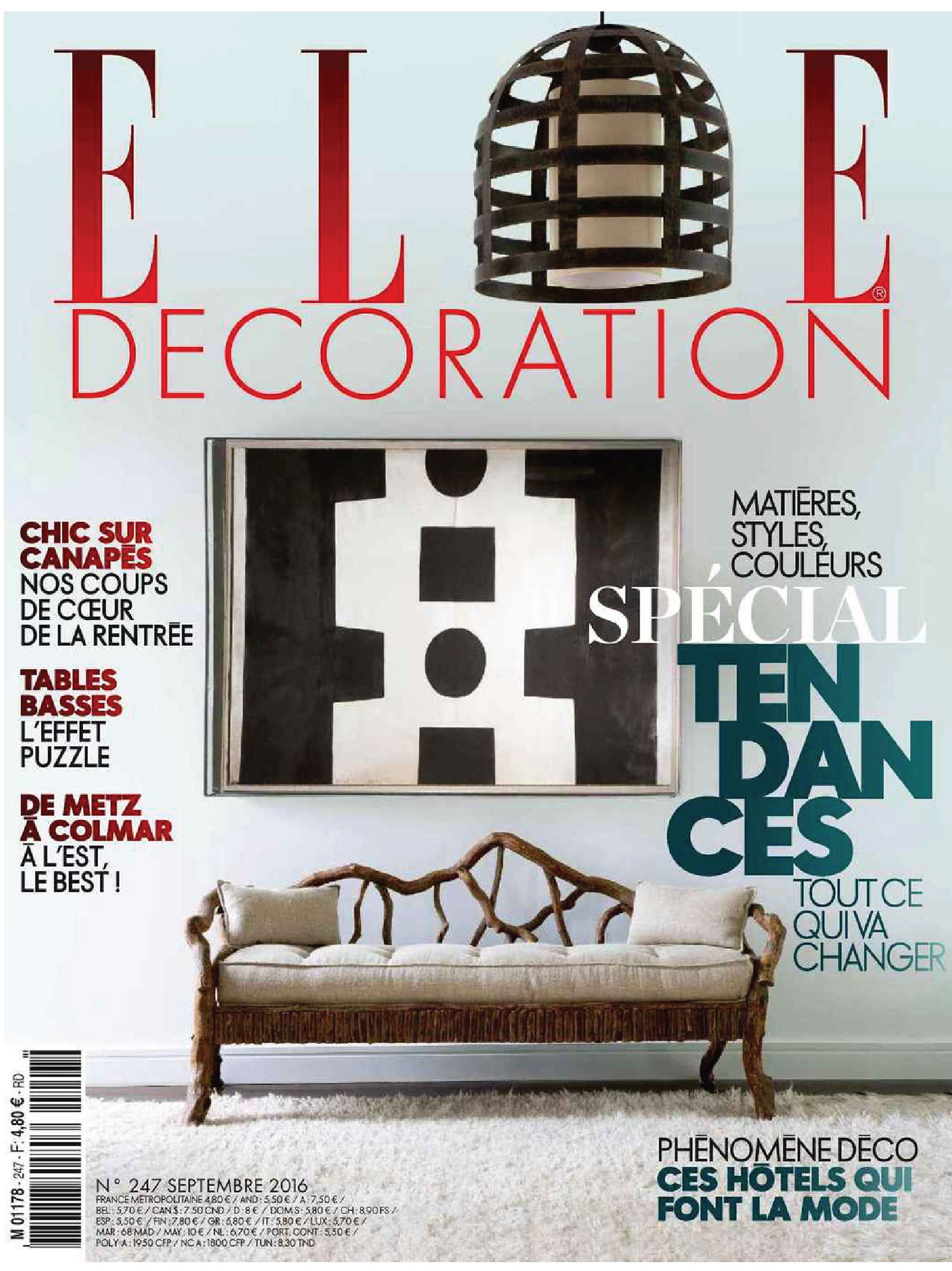 couverture magazine elle déco