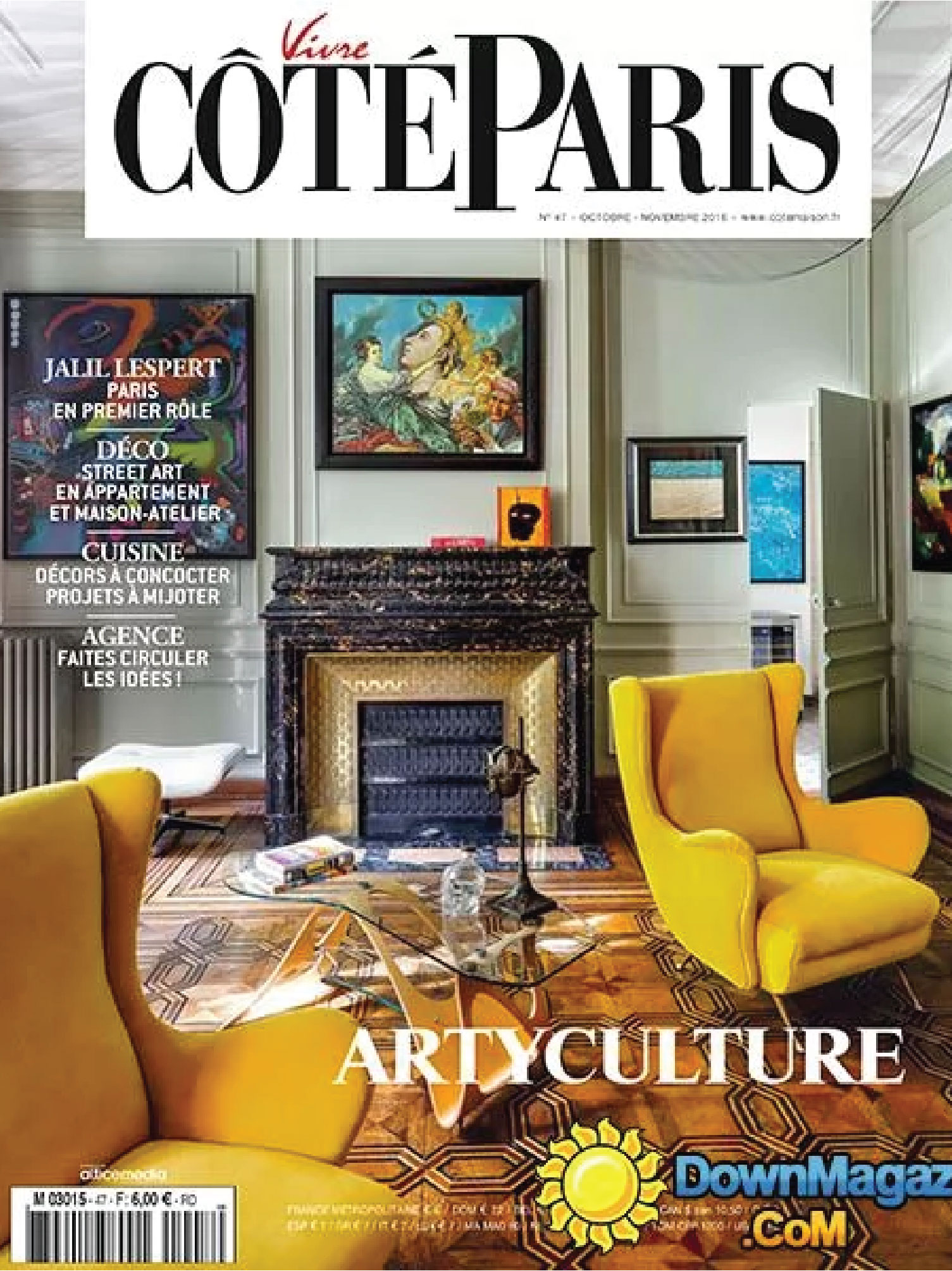 cover of the magazine vivre cote paris october 2016