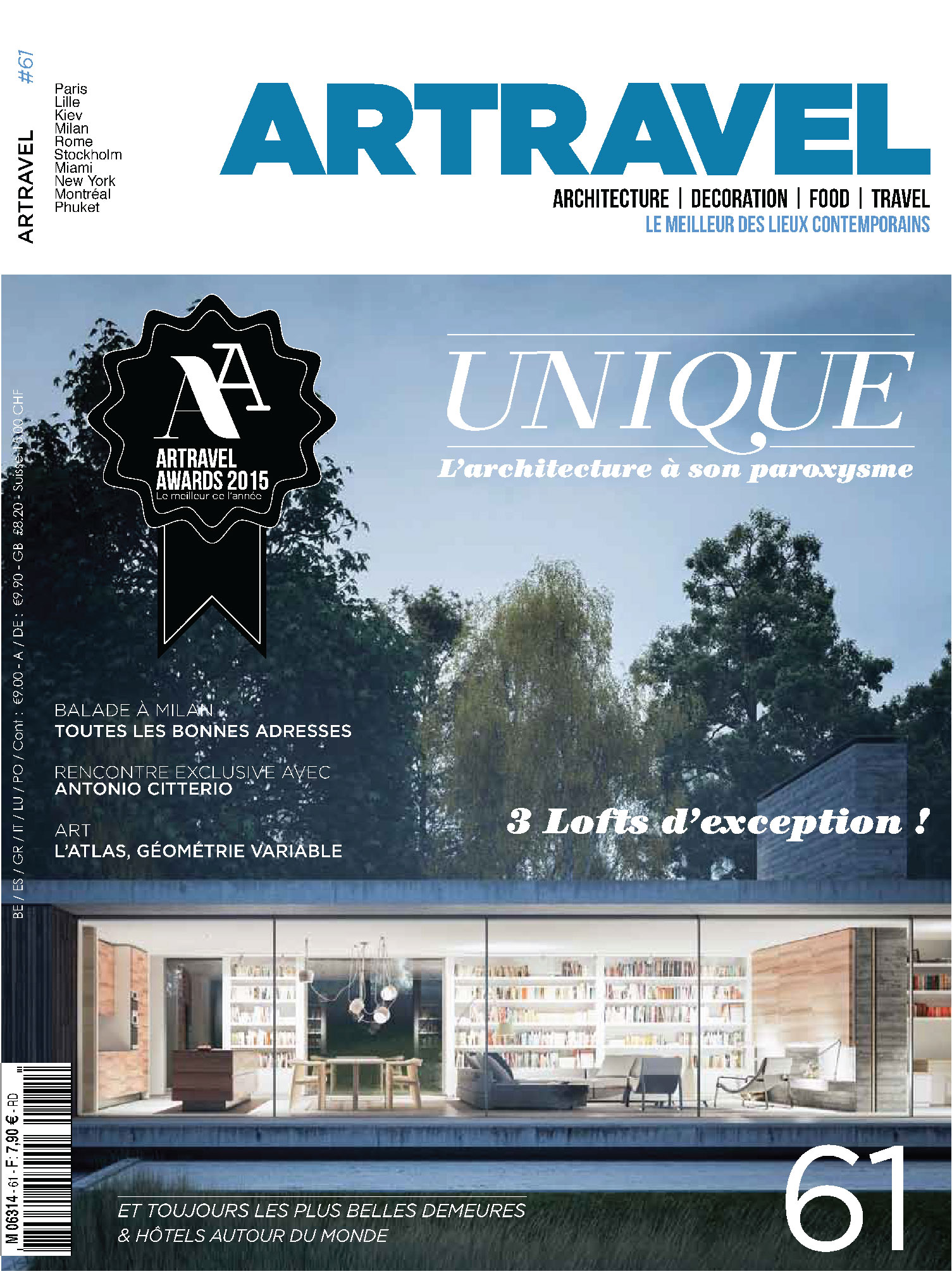 cover of the magazine artravel february 2015