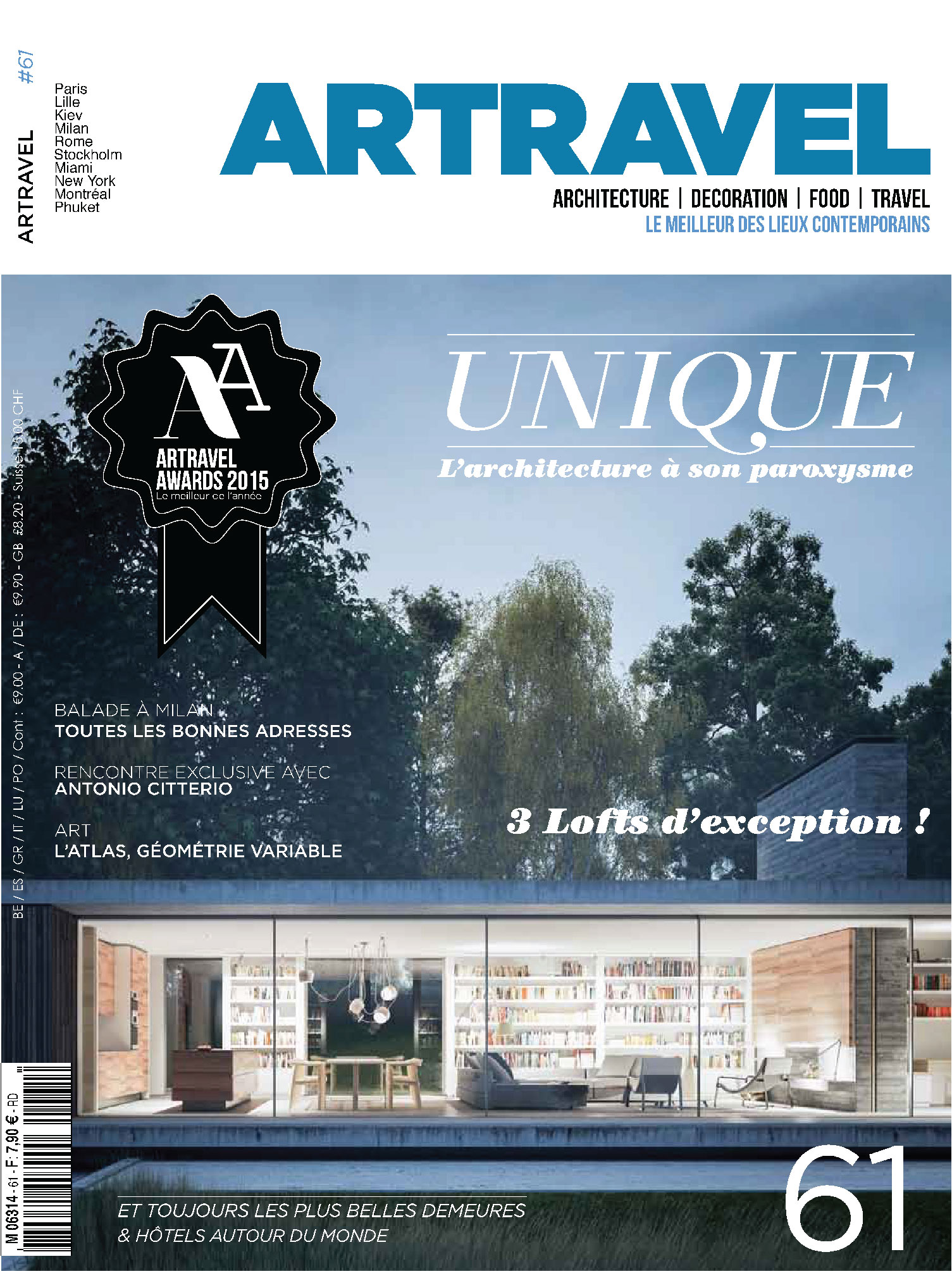 couverture magazine artravel fevrier 2015