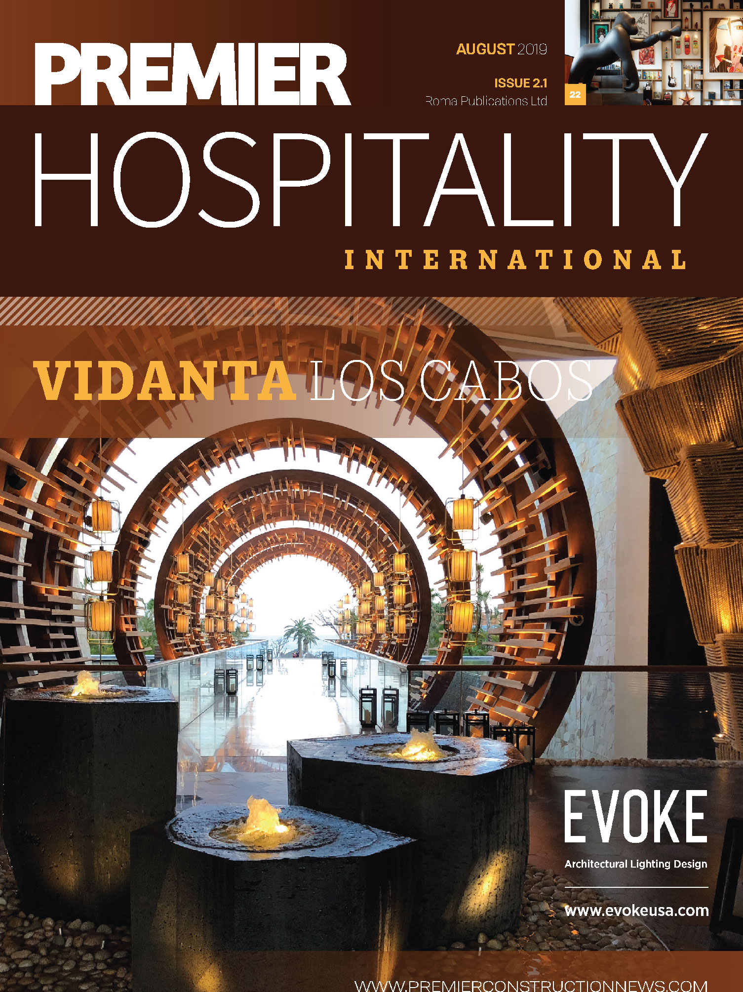 cover of the magazine premier hospitality august 2019