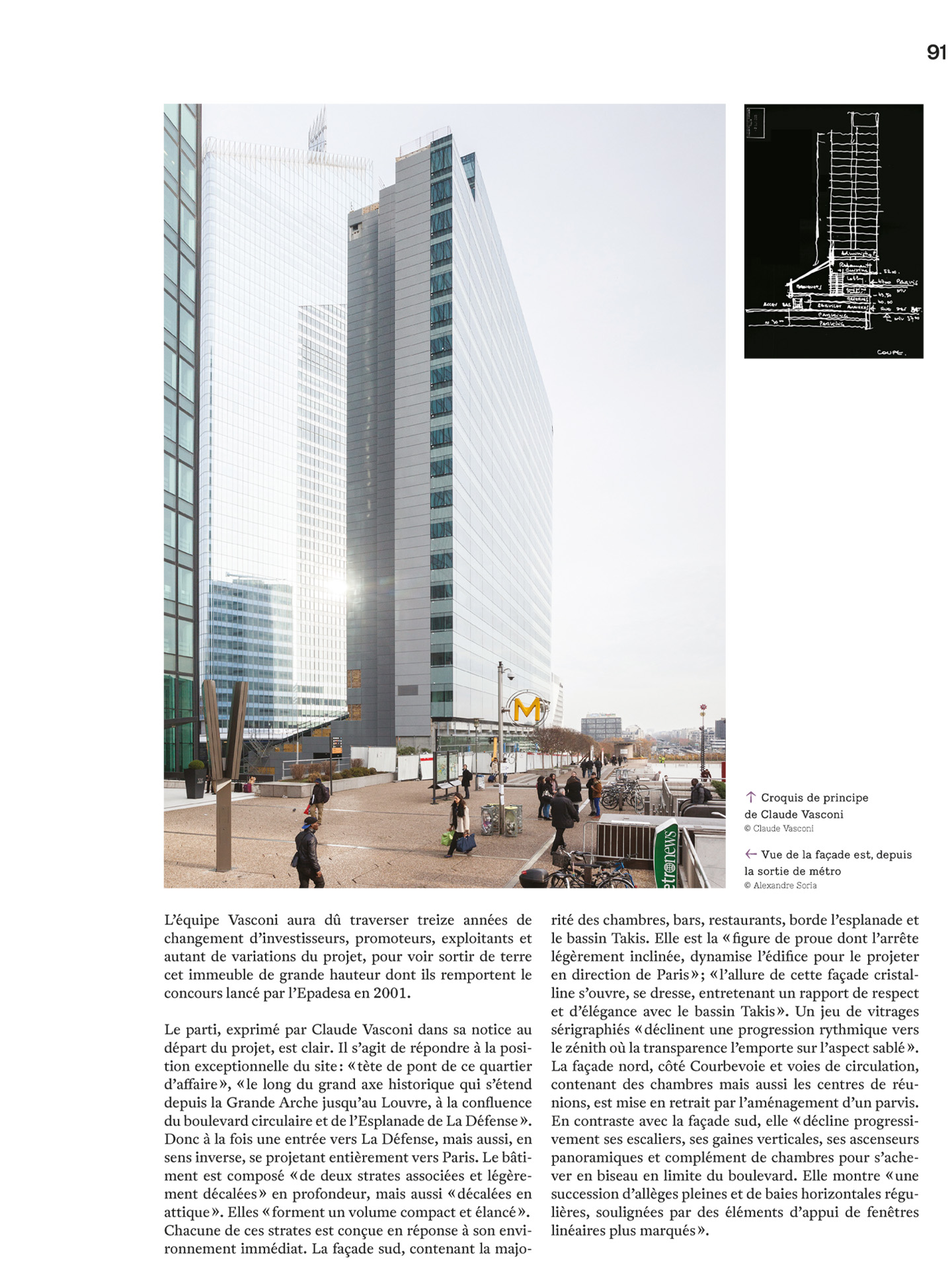 article sur l'hôtel Melia Paris La Défense, hotel de luxe à paris réalisé par le studio d'architecture d'intérieur jean-philippe nuel, dans le magazine archistorm