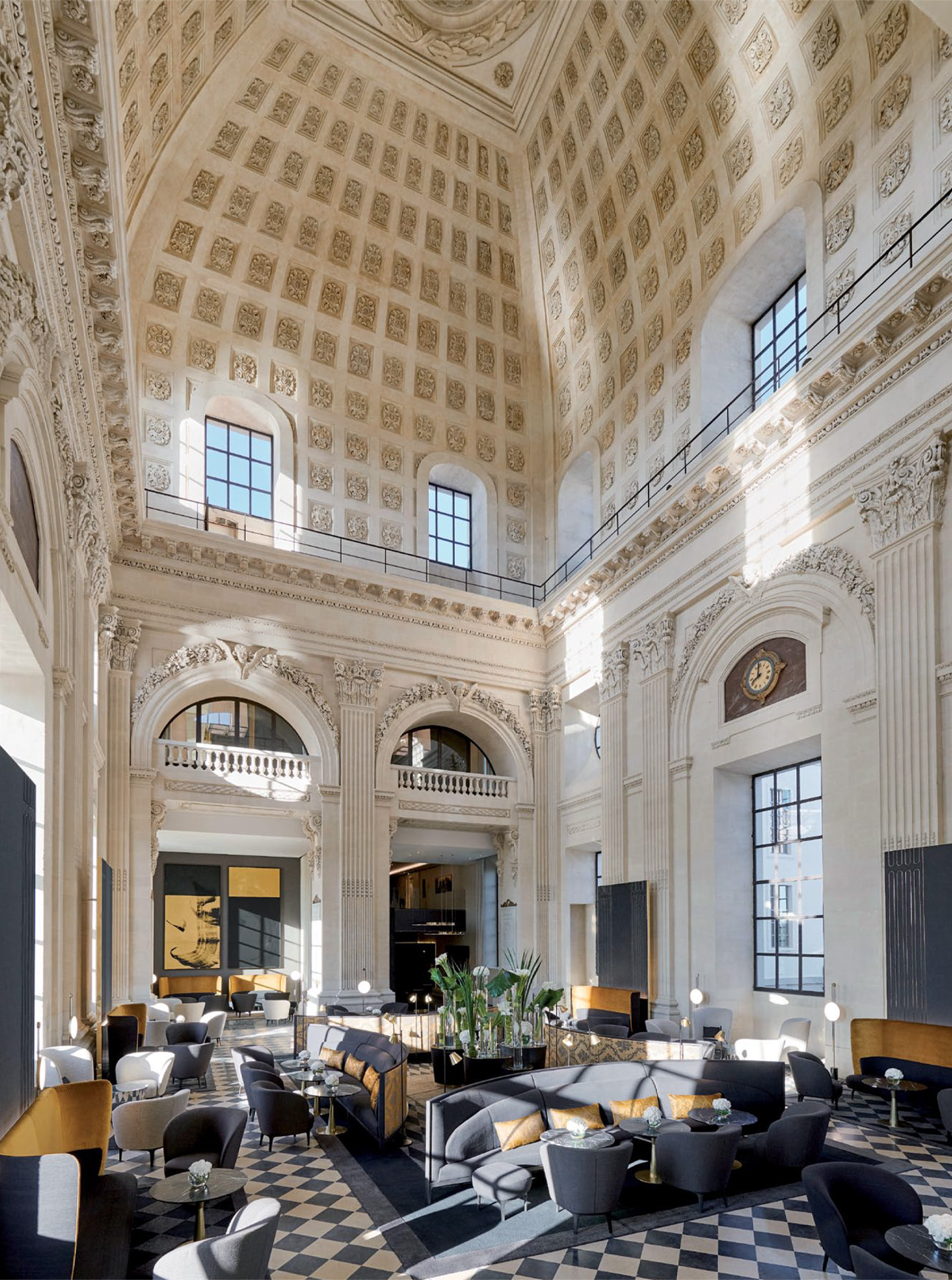Article on the InterContinental Lyon Hotel Dieu realized by the studio jean-Philippe Nuel in the magazine Artravel, new luxury hotel, luxury interior design, historical heritage
