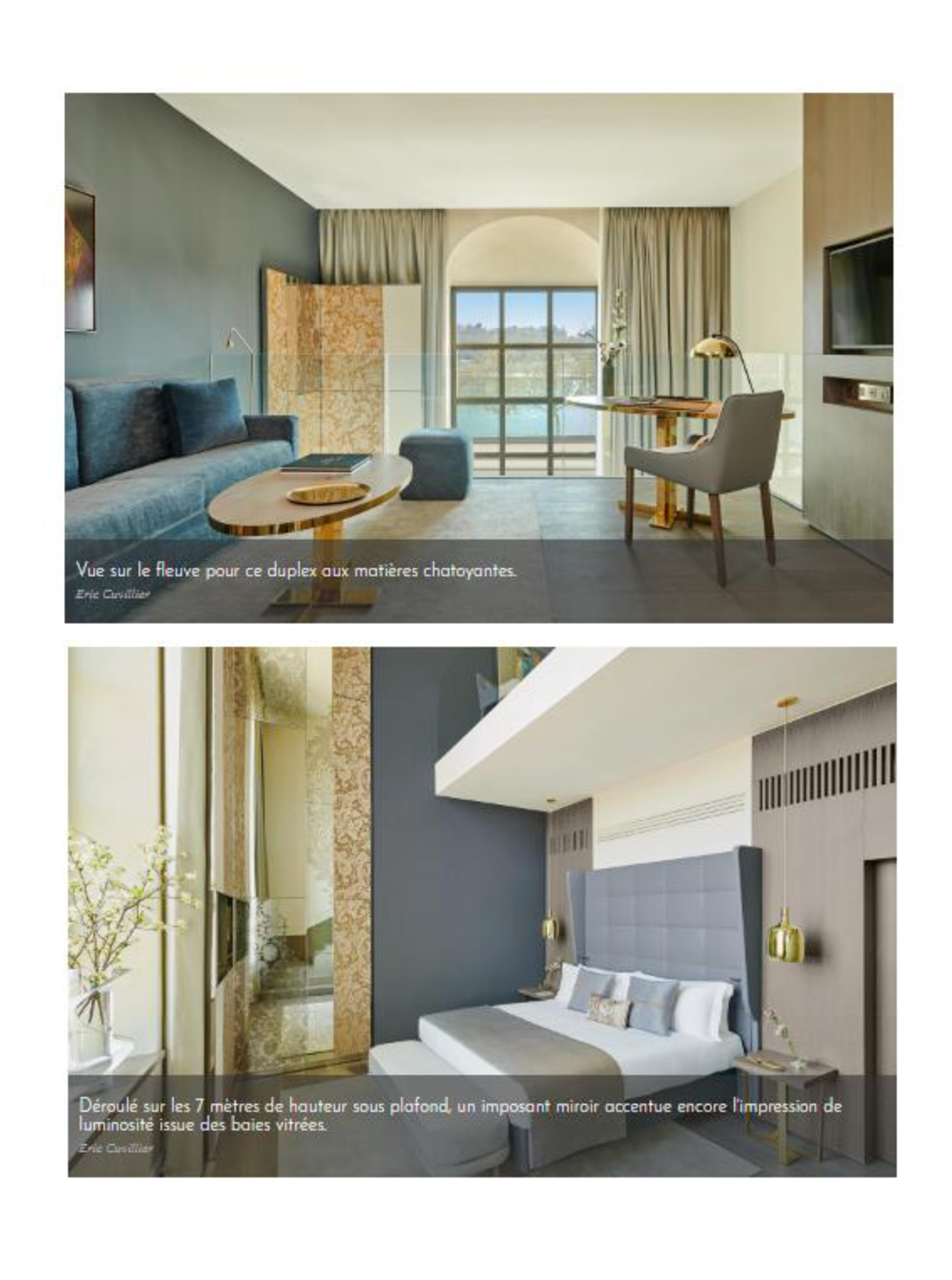 Article on the InterContinental Lyon hôtel dieu realized by the studio jean-Philippe Nuel in the magazine ideat, new luxury hotel, luxury interior design, rehabilitated historical center