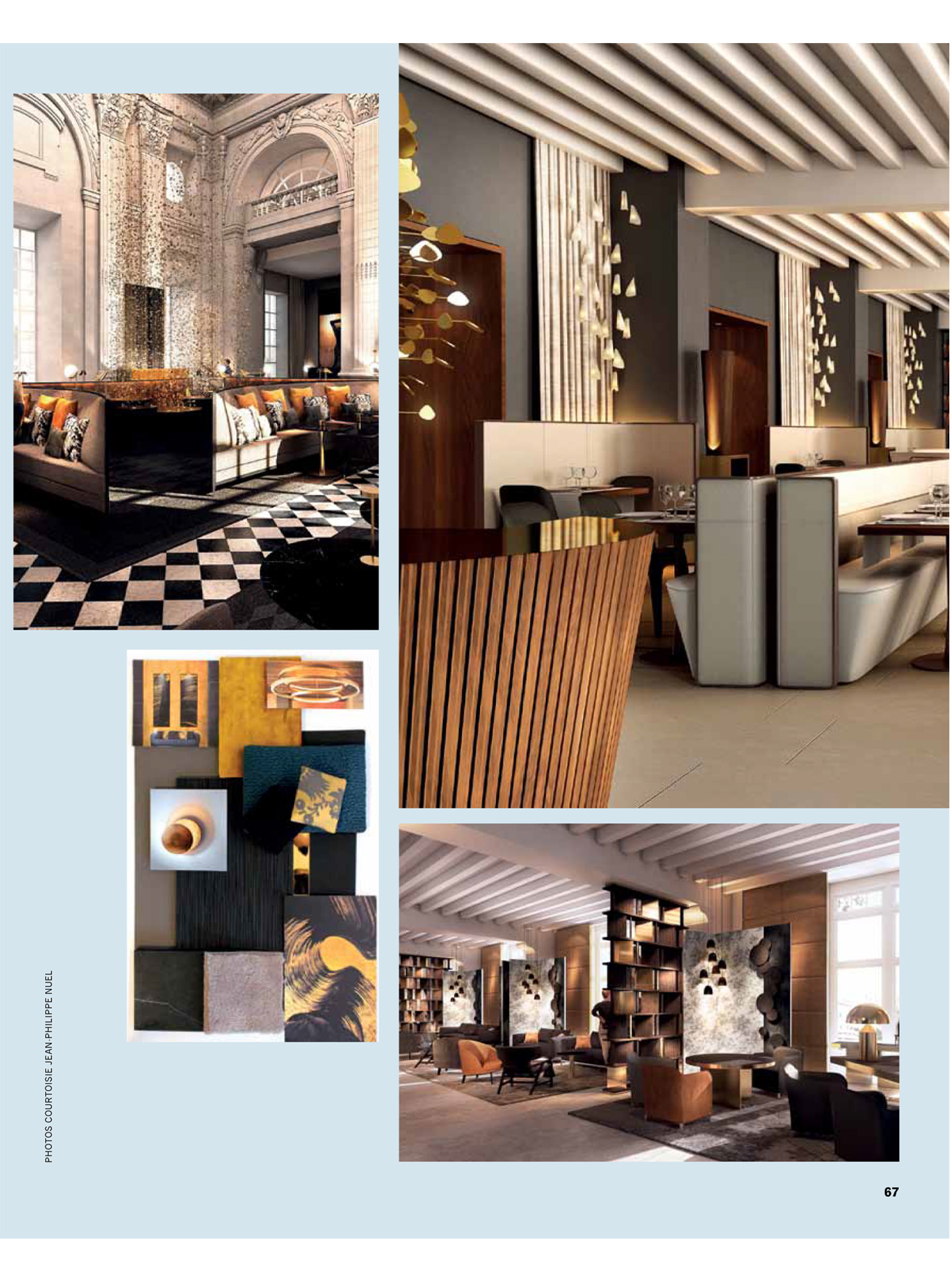 Article on the interior design studio specialized in luxury hotels jean-philippe nuel in the magazine L'officiel voyage