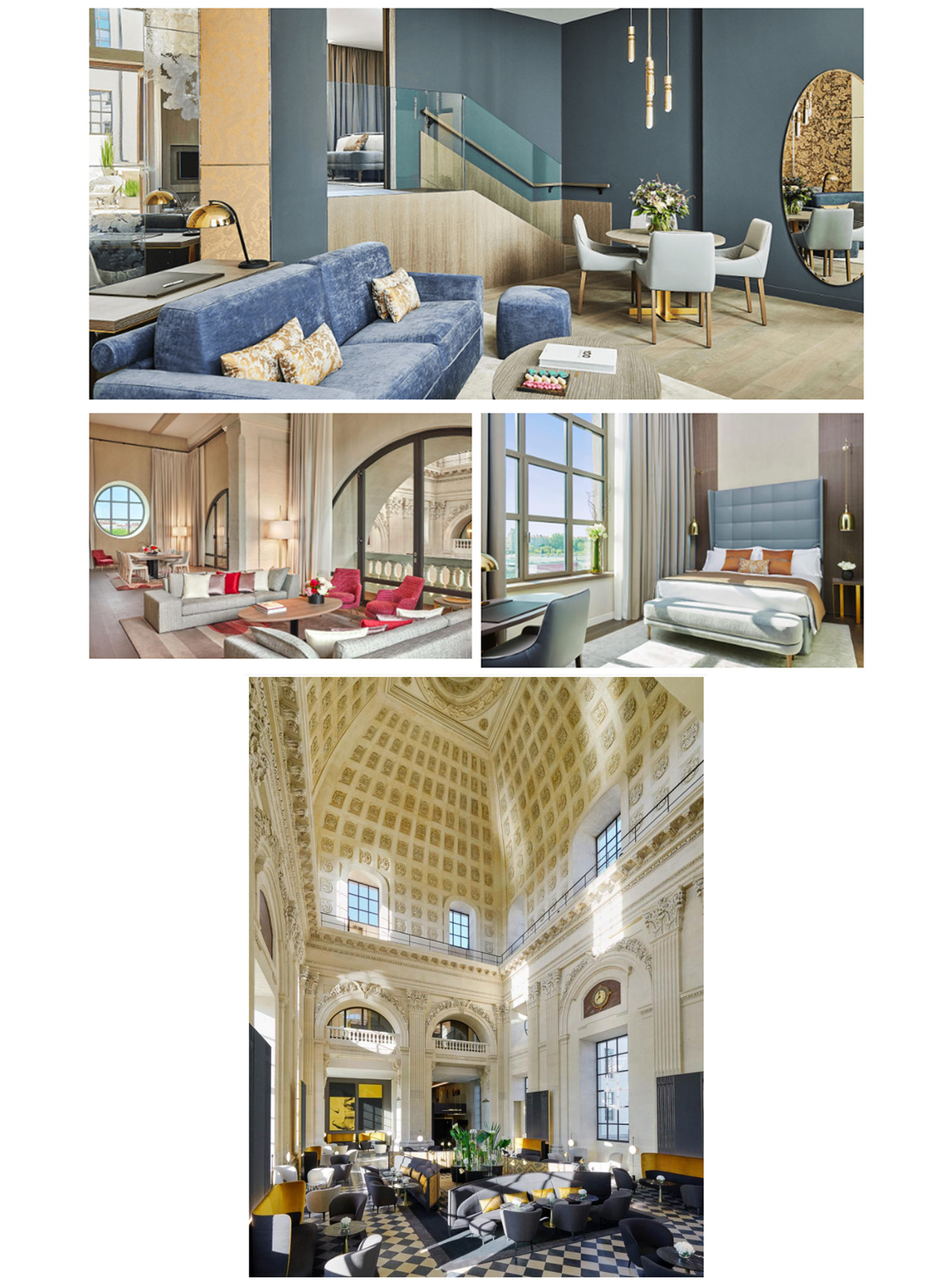 Article on the InterContinental Lyon Hotel Dieu realized by the studio jean-Philippe Nuel in the magazine Luxury travel, new luxury hotel, luxury interior design, historical heritage