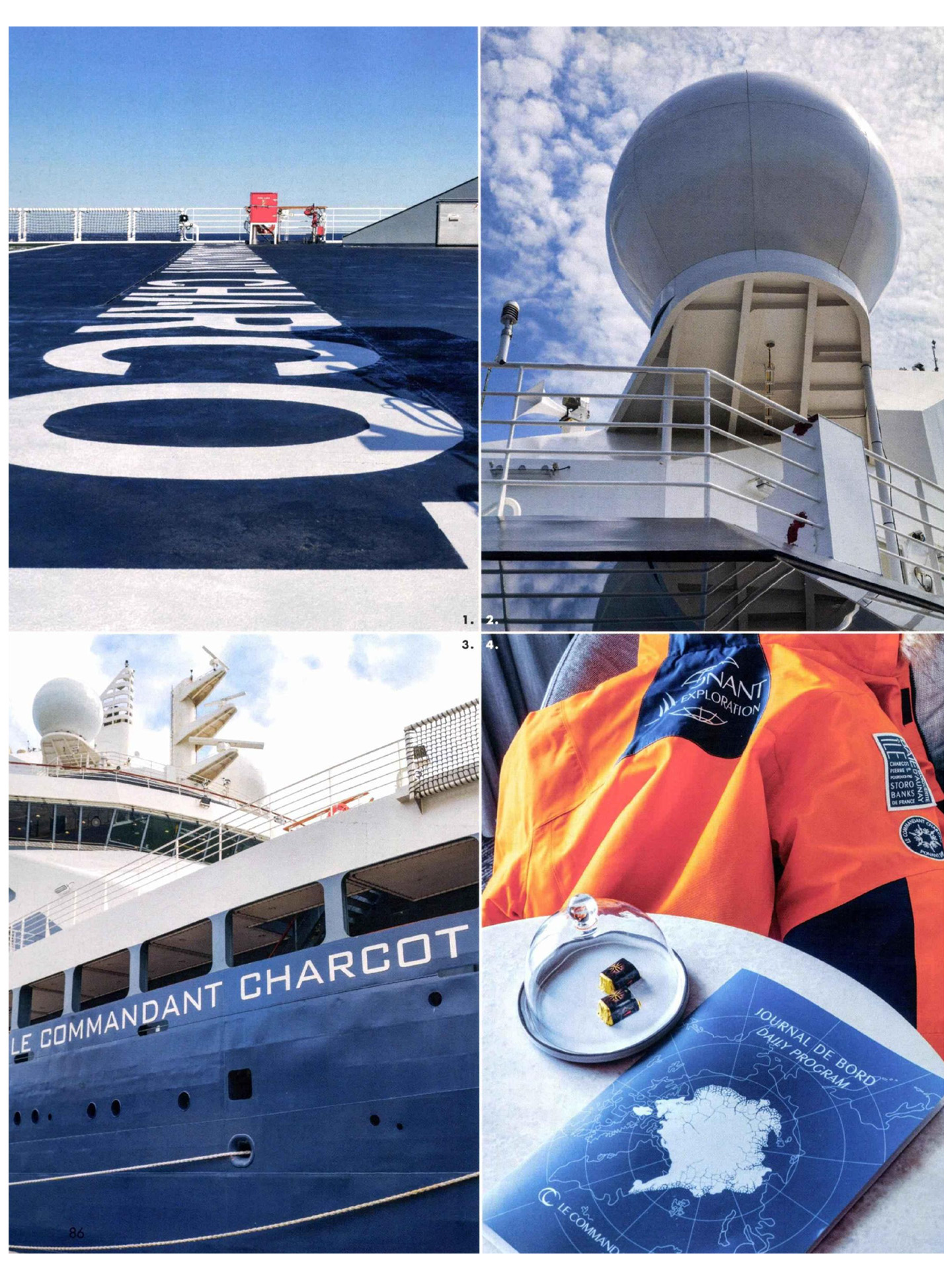 article on commander charcot of ponant in maisons côté ouest magazine, interior design by jean-philippe nuel, luxury polar expedition ship, cruise, luxury ship, interior design